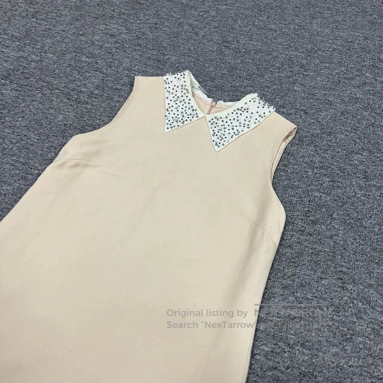 Miu Miu Miumiu Daisy Beaded Sequin Sleeveless Dress. Size XS / US 0-2 / IT 36-38 - 2 Thumbnail