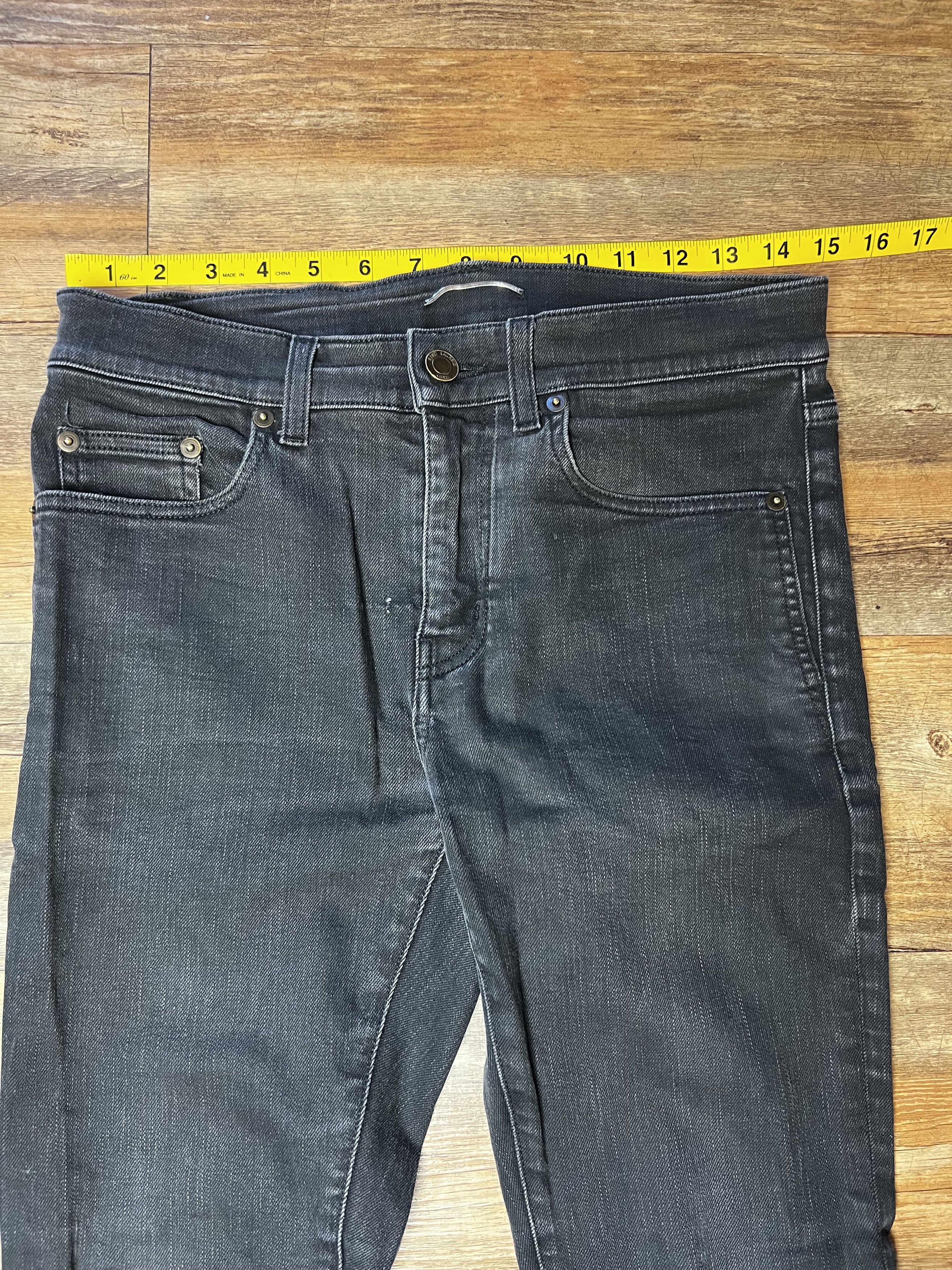 Saint Laurent Paris Saint Laurent Paris D02 Black Skinny Jeans Size US 30 / EU 46 - 14 Thumbnail