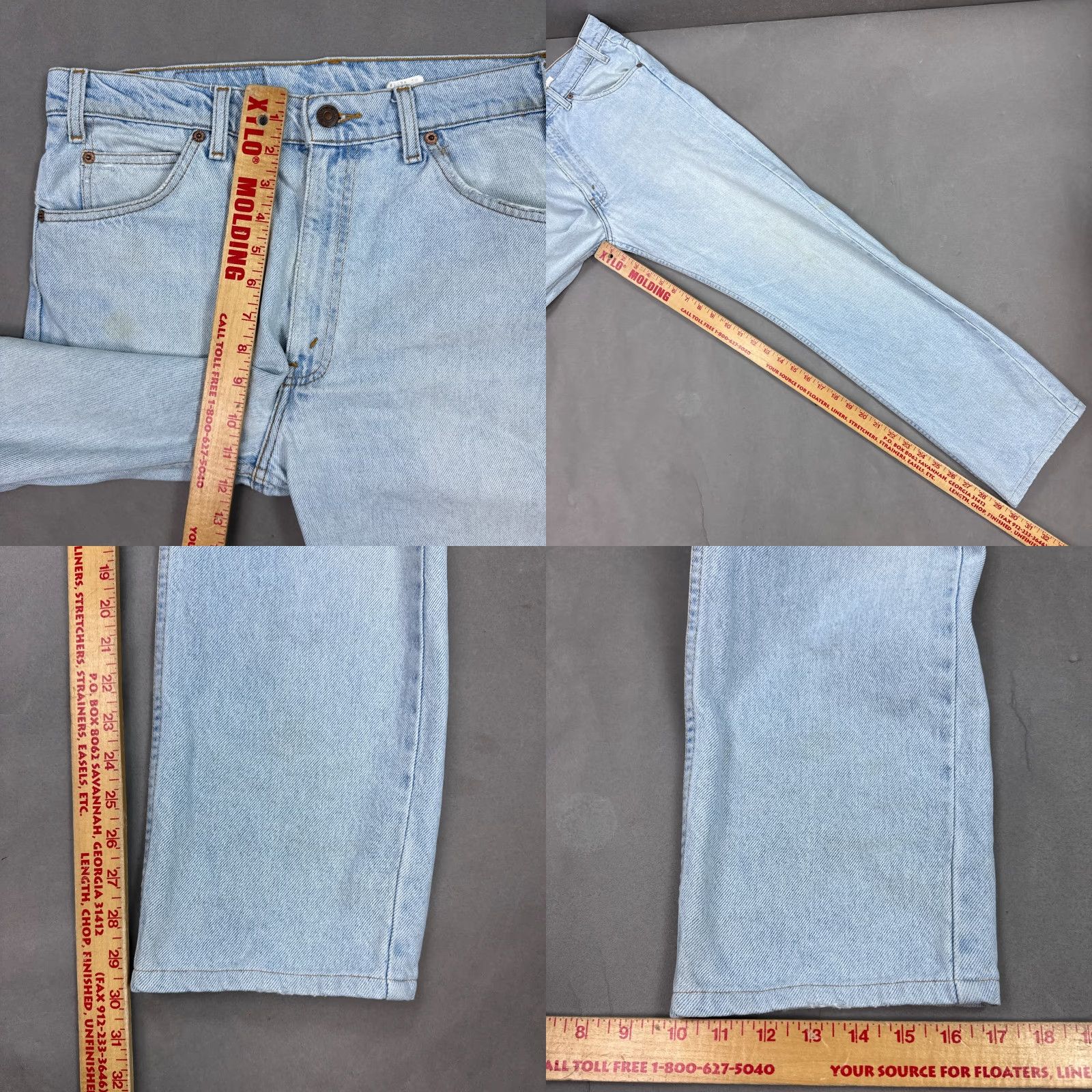 Levi's VINTAGE Levi's 505 Jeans Mens 34x30 Blue 90s Orange Tab Faded Straight 34x32 5-Pocket Denim Cotton Regular Blue Mens Jeans 90s Theme Size US 34 / EU 50 - 10 Thumbnail