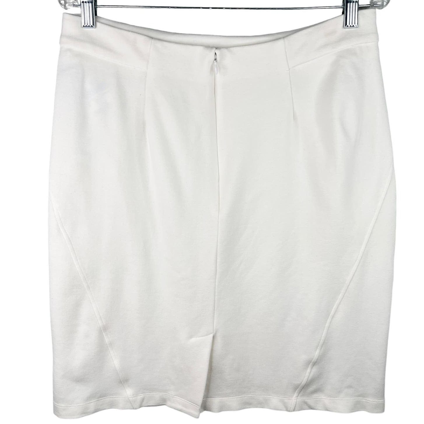 J.McLaughlin J McLaughlin Leslie Pencil Skirt 8 Off White Stretch New Size 30" / US 8 / IT 44 - 2 Thumbnail