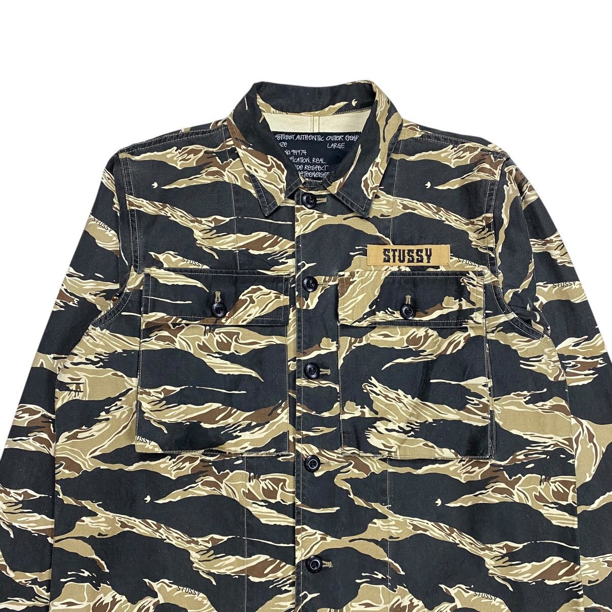 Stussy Vintage Stussy BDU Camouflage Tiger Military Jacket Size US L / EU 52-54 / 3 - 6 Thumbnail