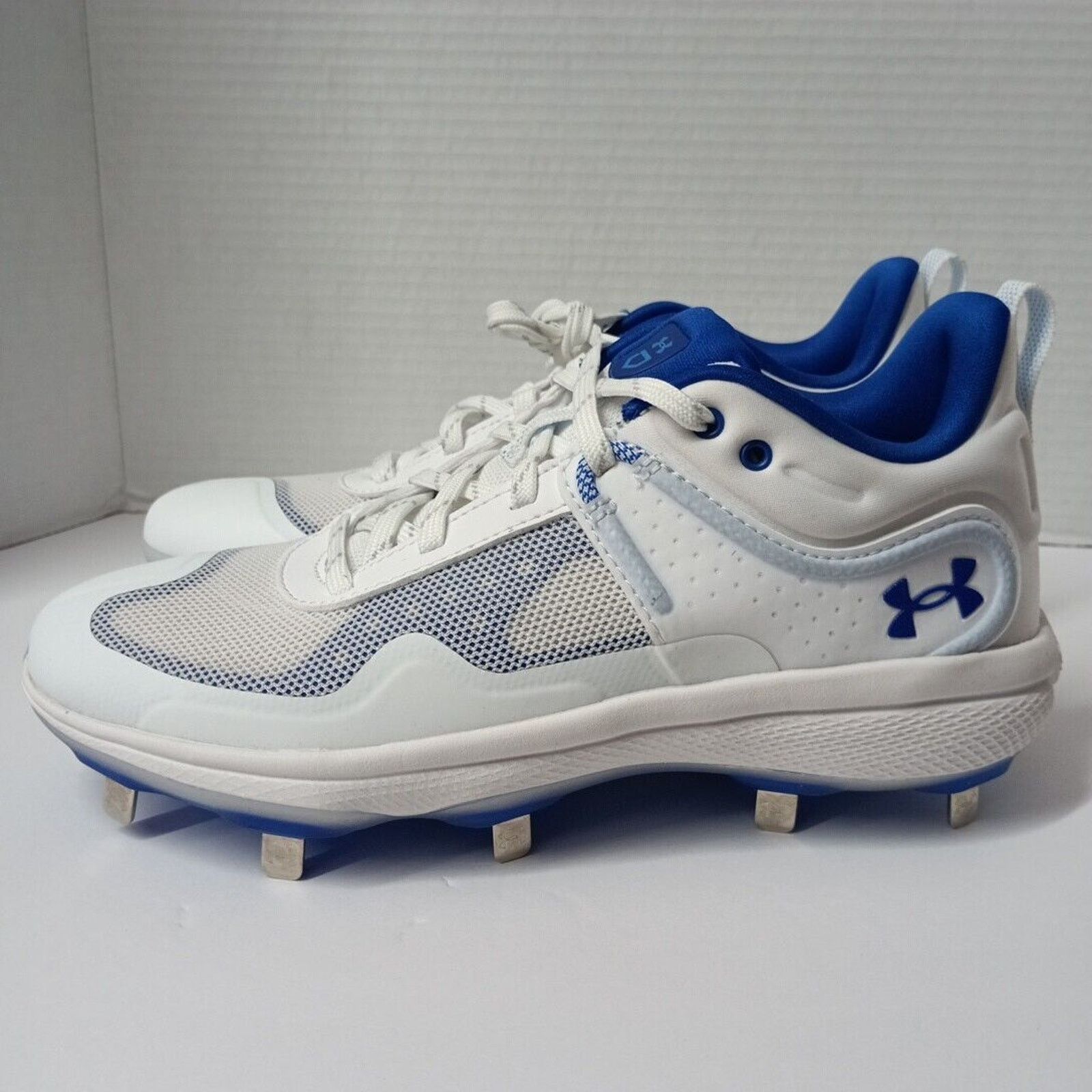 Under Armour Under Armour Metal Softball Cleats Women’s Size 8 White Blue Size US 8 / IT 38 - 5 Thumbnail
