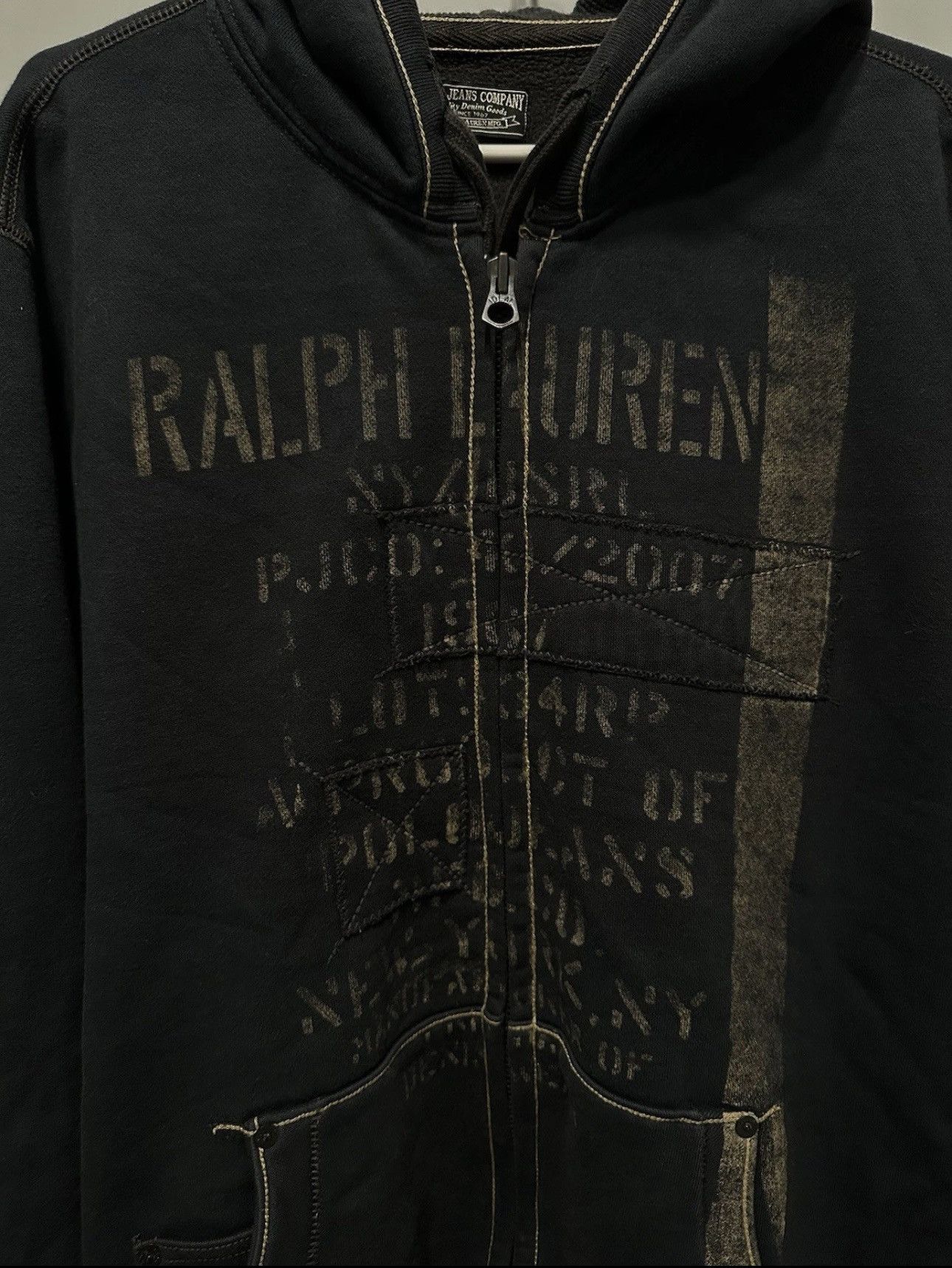 Polo Ralph Lauren Avant Garde Japanese Polo Ralph Lauren Zip Hoodie Y2K 2000s Size US XL / EU 56 / 4 - 7 Thumbnail