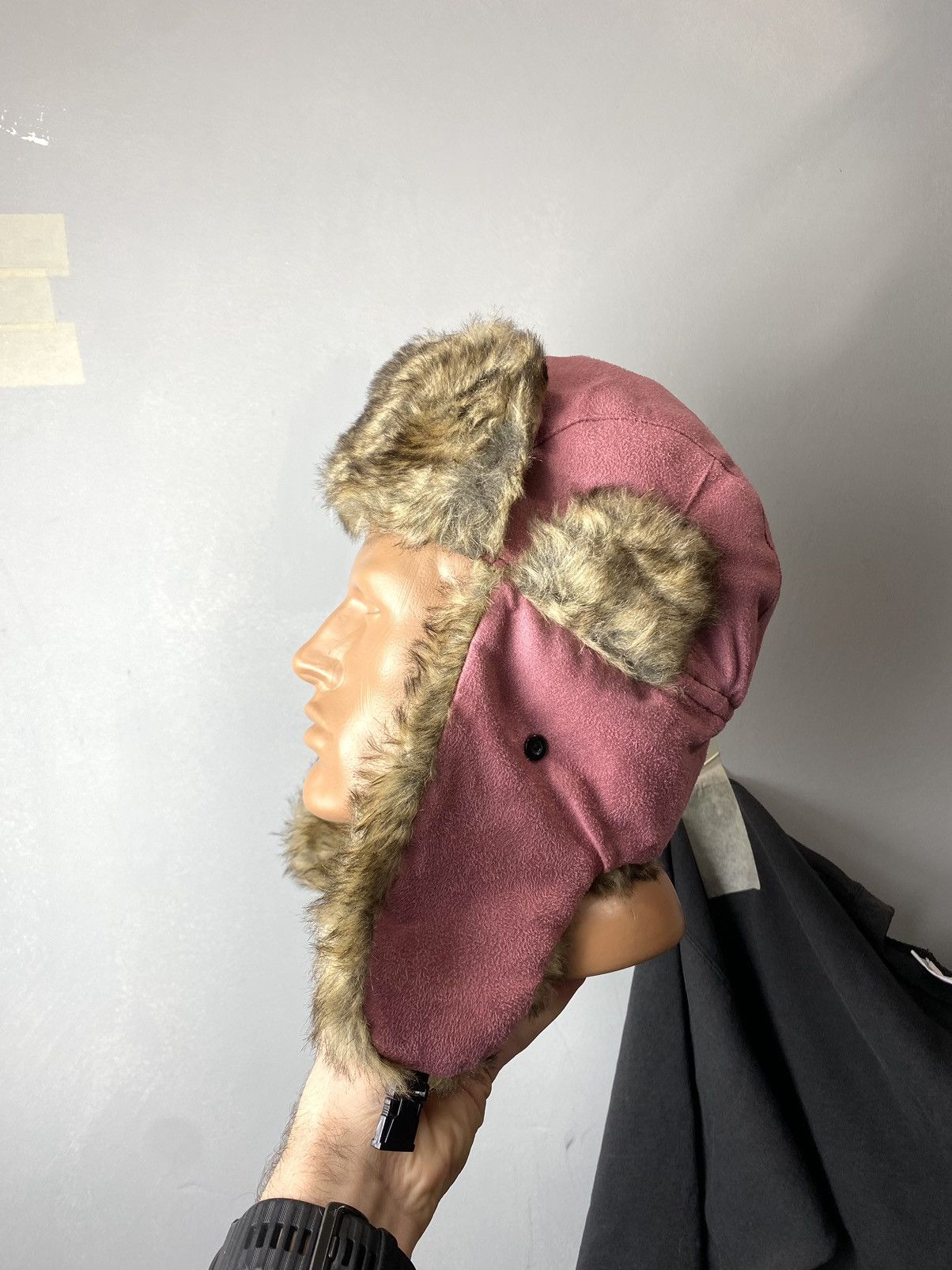 Vintage Vintage Alt Fuzzy Mohair Ushanka USSR Hat Balaclava Size ONE SIZE - 8 Thumbnail