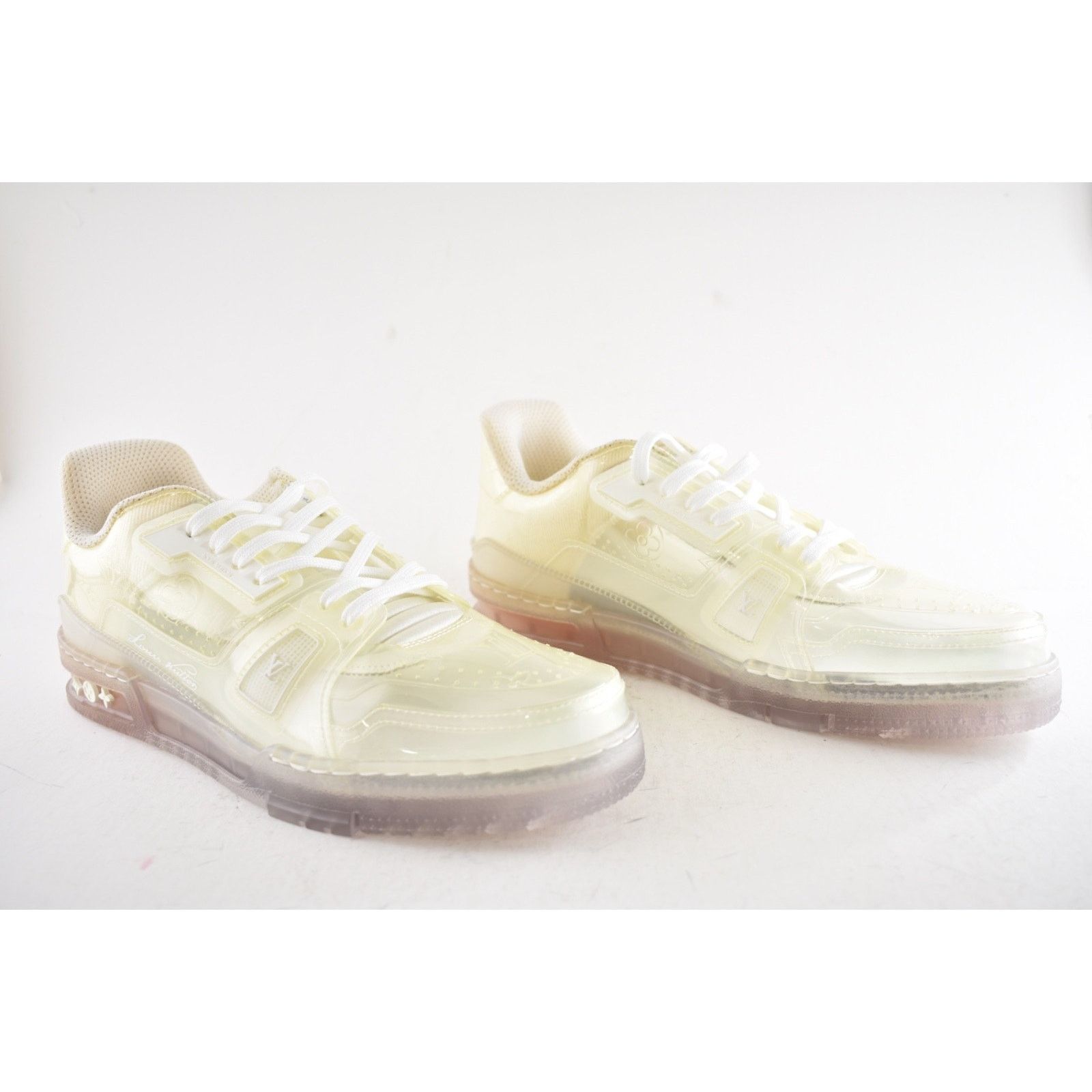 Louis Vuitton Louis Vuitton Transparent Clear PVC Logo Low Top Trainer Size US 9 / EU 42 - 10 Thumbnail