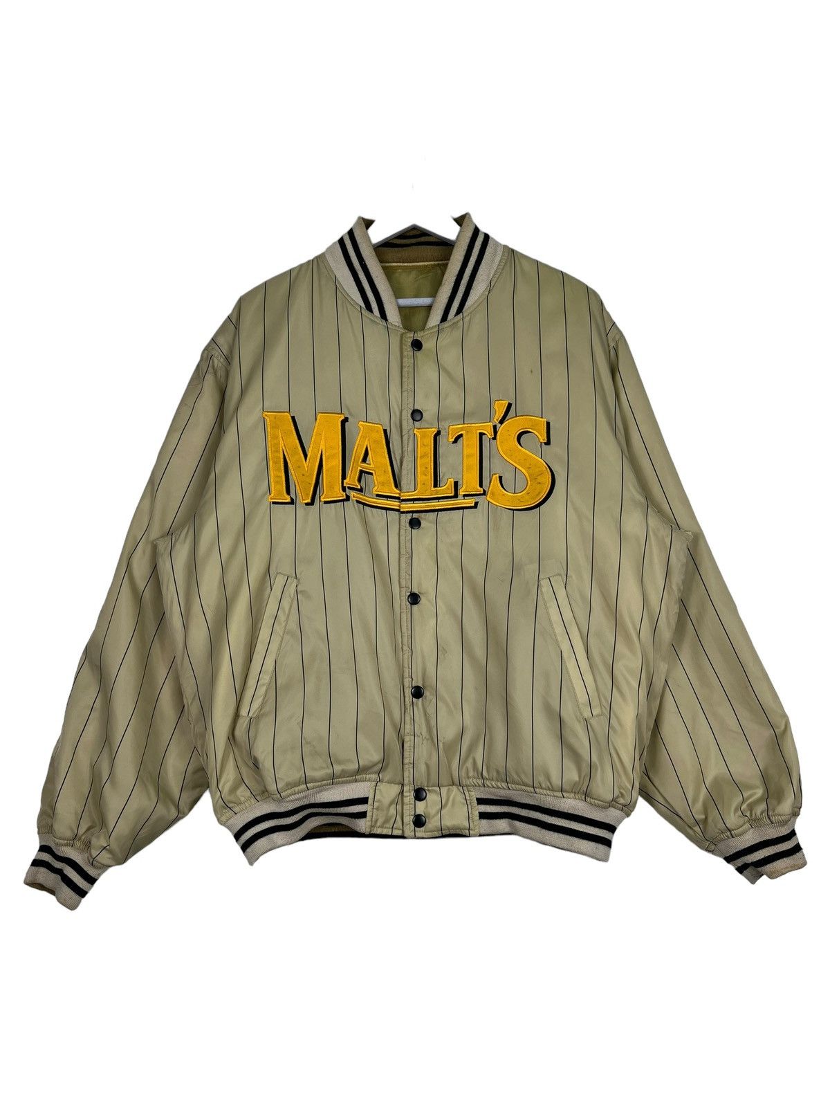 Japanese Brand 🔥 VINTAGE MALTS REVERSIBLE BASEBALL BOMBER JACKET Size US L / EU 52-54 / 3 - 1 Thumbnail