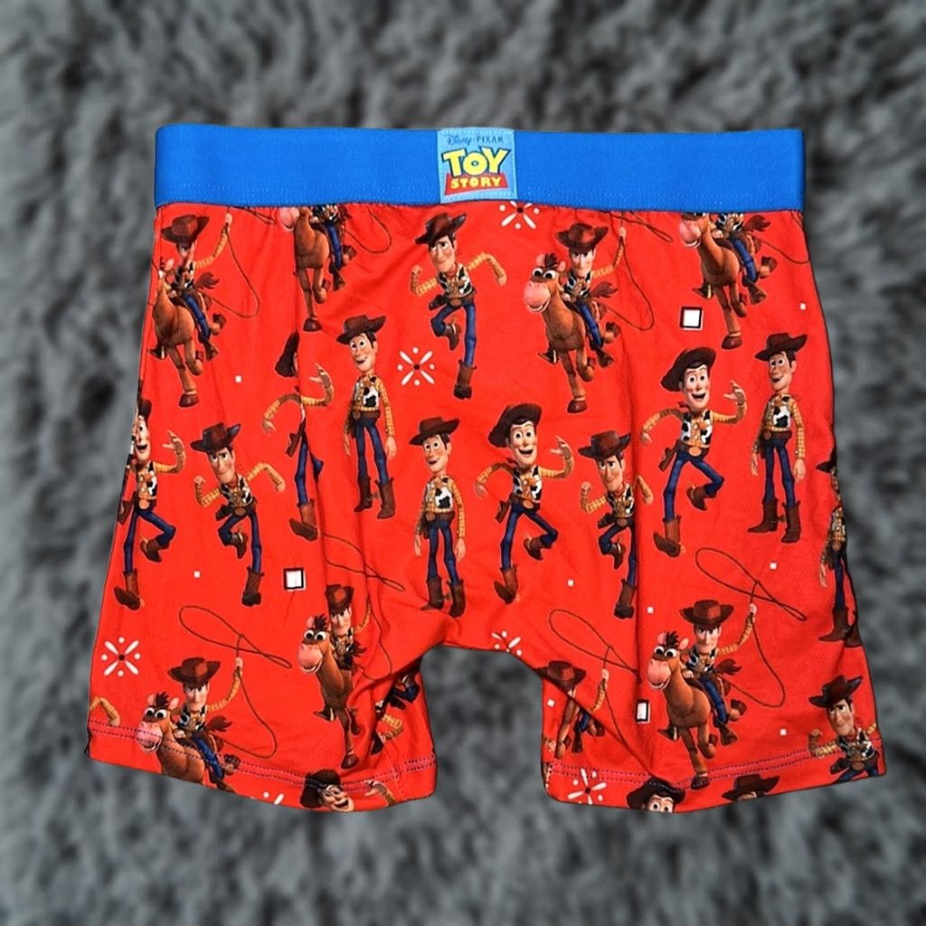 Vintage Crazy Boxer Toy Story Woody Boxer Brief - Small Red NWOT Men Underwear S Regular Boxer Brief Toy Story Theme Mens Suitability Size 36R - 1 Thumbnail