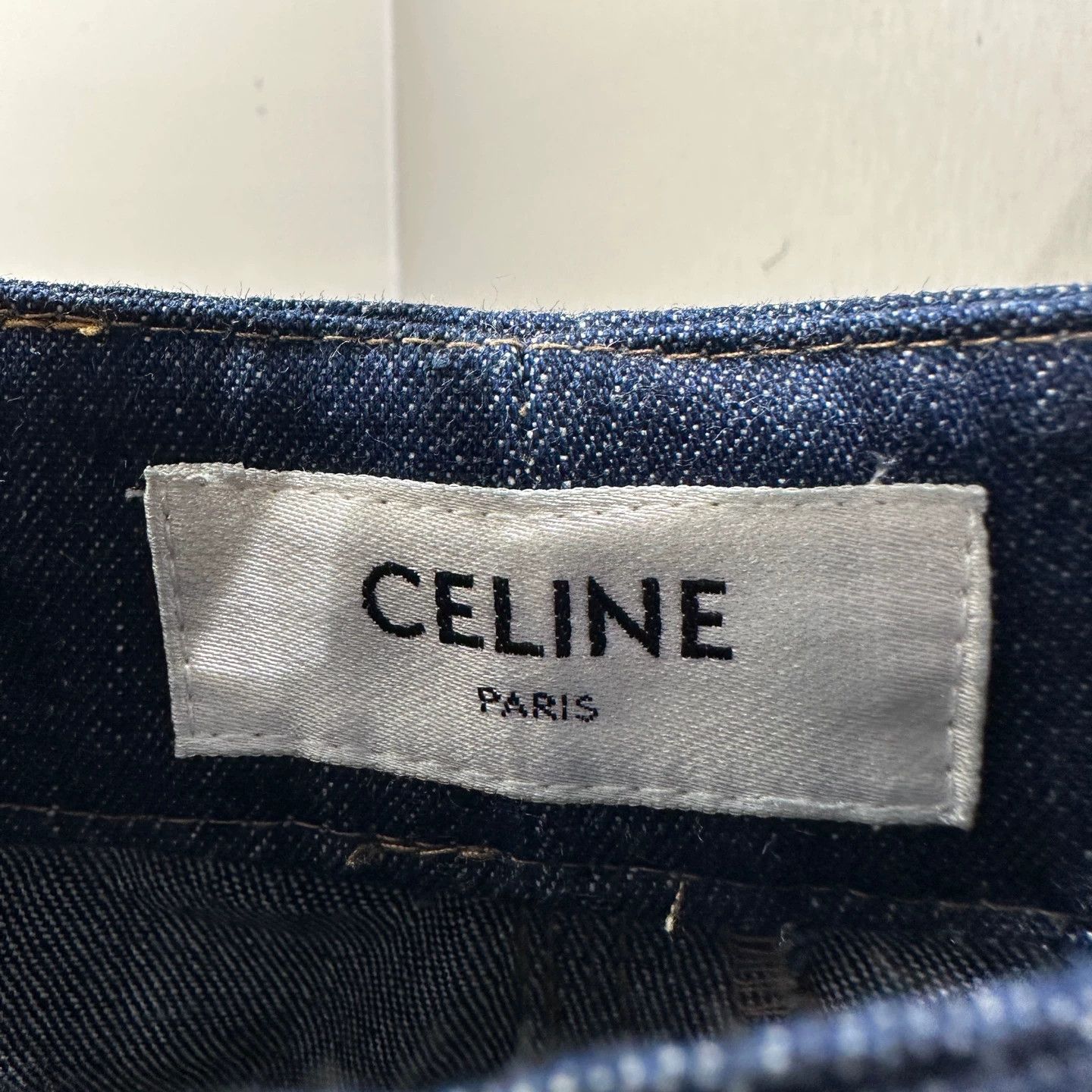 Celine Celine apr655 Triomphe Gold Hardware Flared Jeans Women's 26 Size 26" / US 2 / IT 38 - 3 Thumbnail