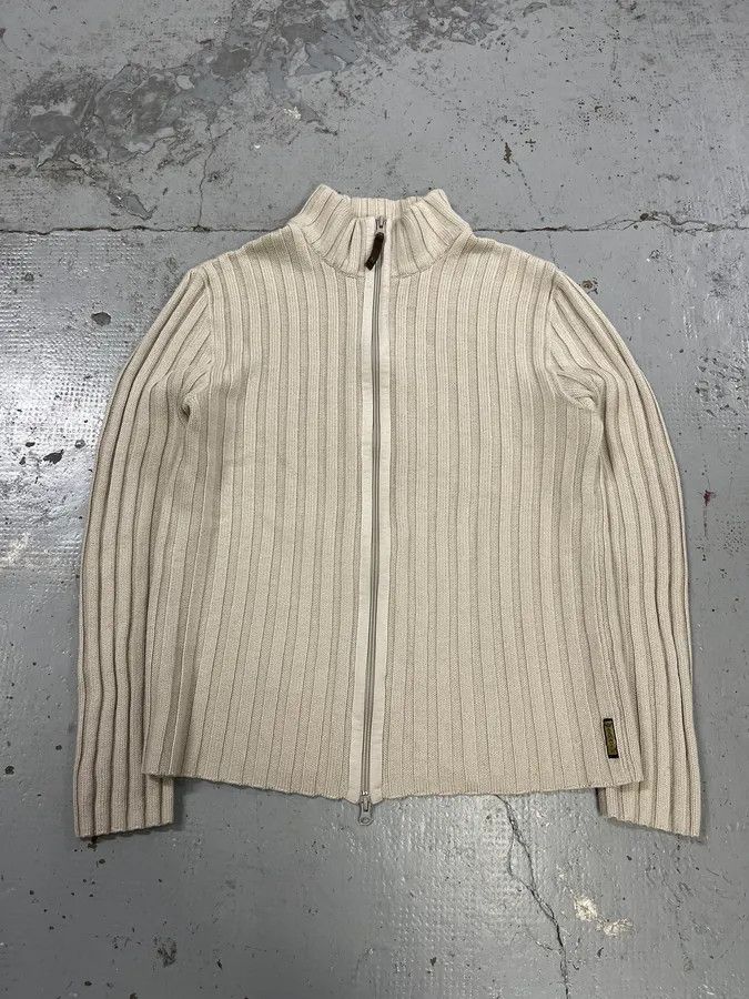 Armani 2000s Armani Wool Beige Zip-Up Sweater Size US S / EU 44-46 / 1 - 4 Thumbnail