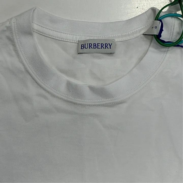 Burberry Burberry Burberry Logo Ribbed Crew Neck Short Sleeve T-Shi Size US L / EU 52-54 / 3 - 5 Thumbnail