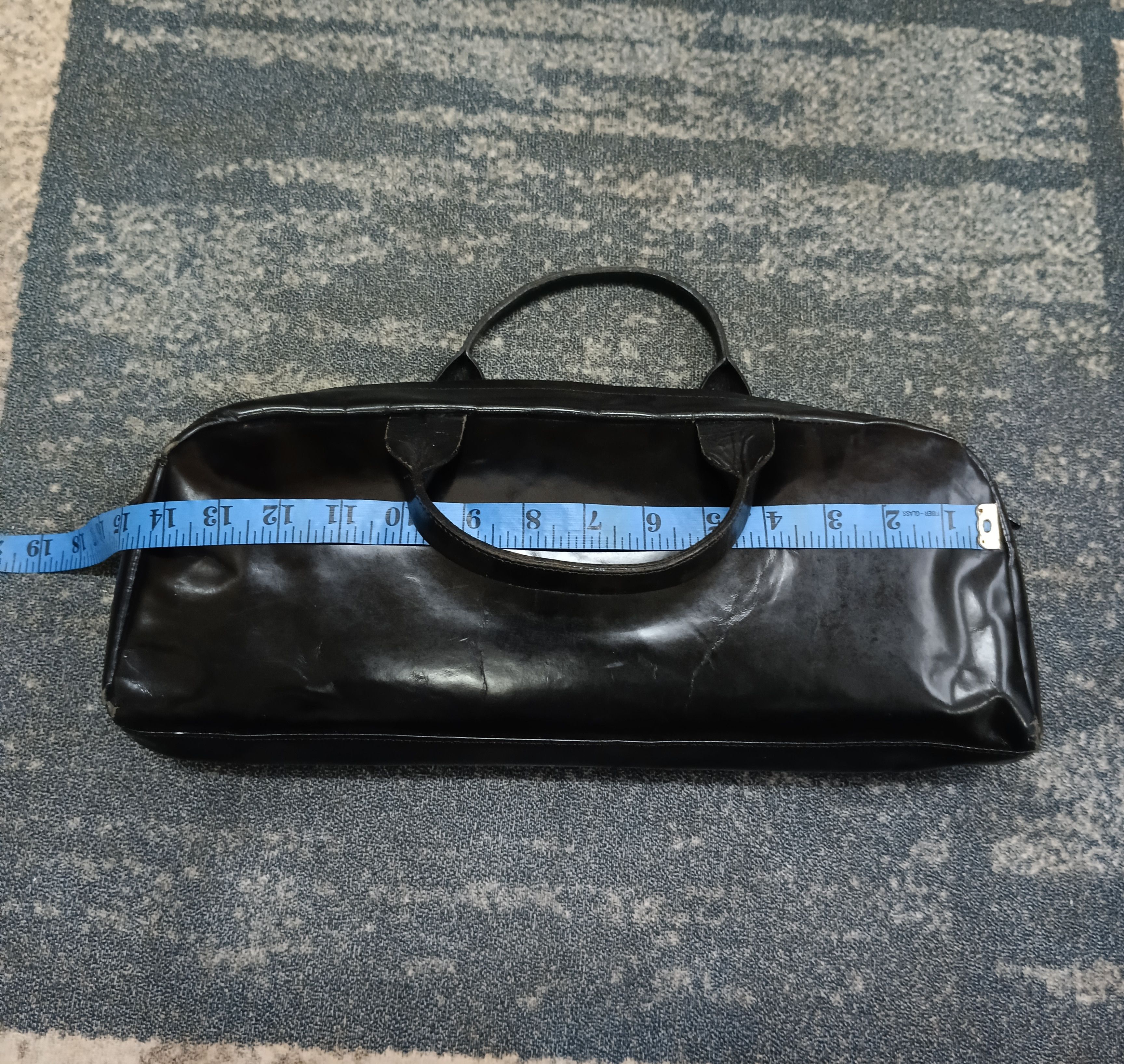 Issey Miyake × Leather ISSEY MIYAKI TSUMORI DUFFLE/GYM LEATHER BAG Size ONE SIZE - 18 Thumbnail