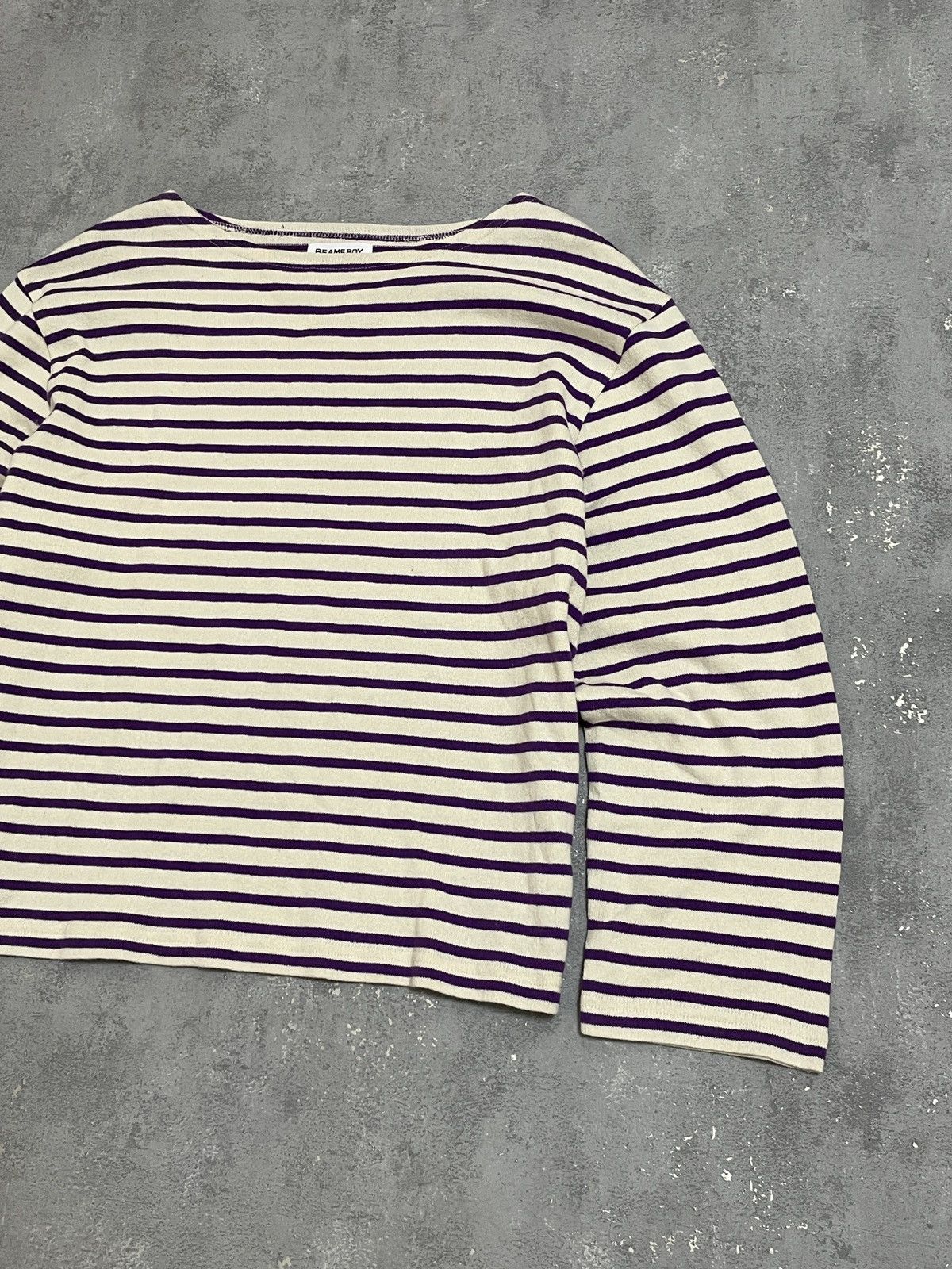 Beams Plus Beams Boy Y2K Stripe WP Longsleeve Shirt Size US S / EU 44-46 / 1 - 6 Thumbnail