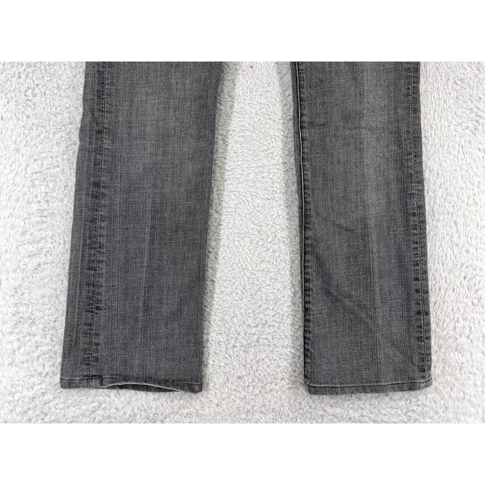 Denime OOH LA LA Jeans Women 4 Gray Denim Bootcut 29x29 Stretch Embroidered 5-Pocket Zip Mid Rise Regular Cotton Blend Brown? Size 27" / US 4 / IT 40 - 6 Thumbnail