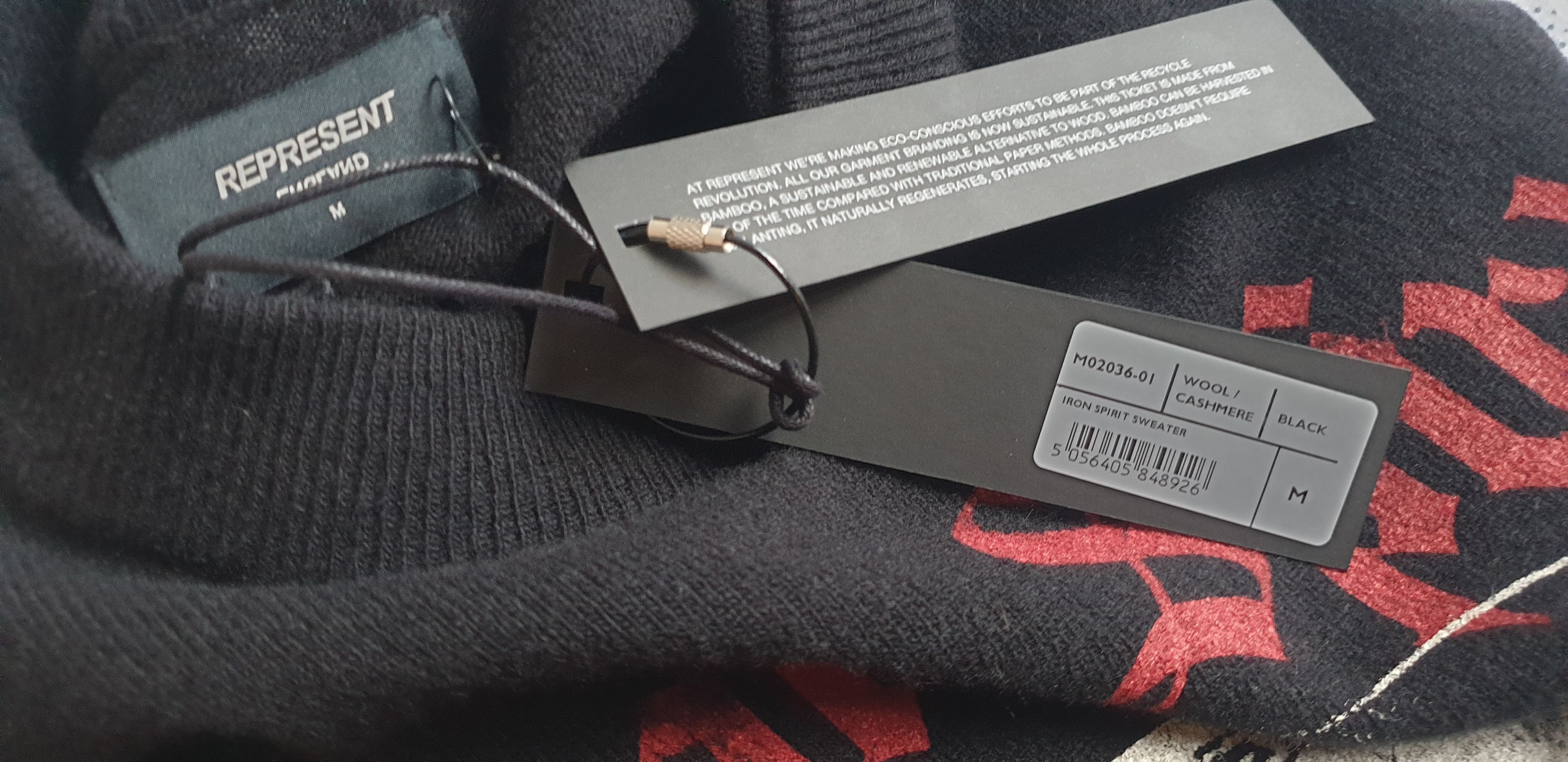 Represent Clo. Represent Clo - Iron Spirit Knit Sweater - Size M Size US M / EU 48-50 / 2 - 5 Thumbnail