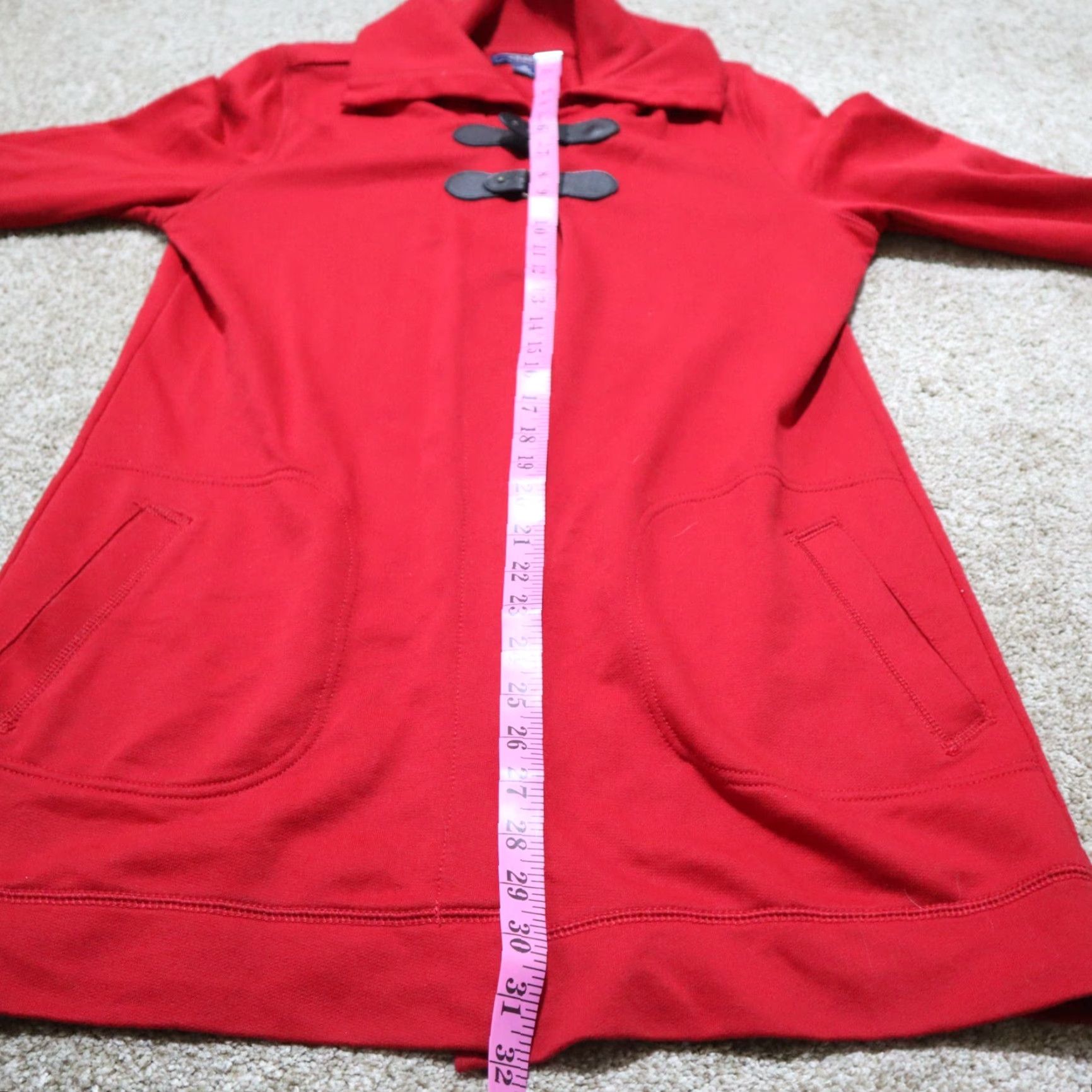 Chaps Chaps Denim Jacket Womens Medium Red Buckle Pockets 2 2 Pocket Cotton Denim Jacket Chaps Size M / US 6-8 / IT 42-44 - 6 Thumbnail