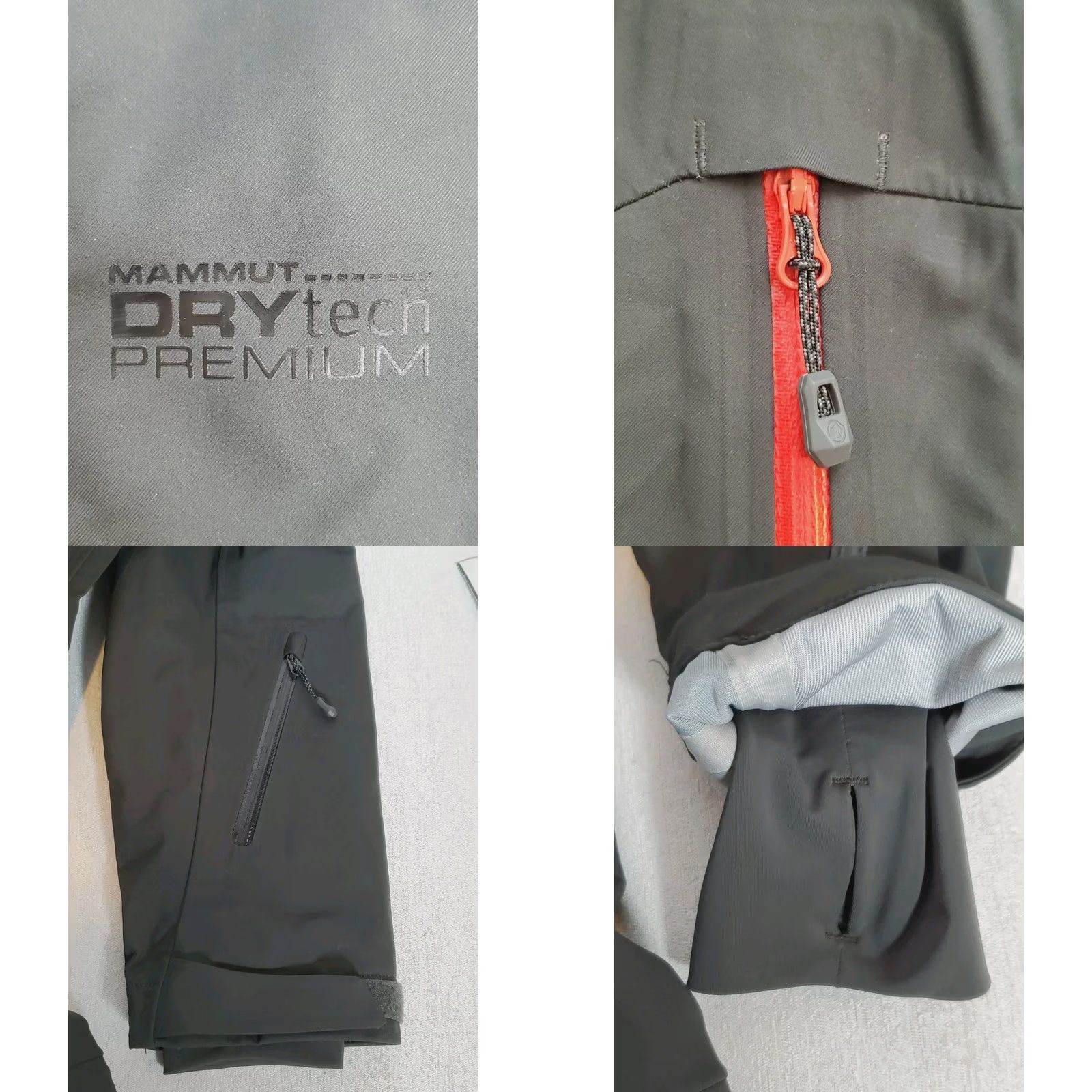 Mammut Mammut Stoney HS Jacket Graphite Lava 1010-18410 Hard Shell Removable Hood Men M Jacket Size US M / EU 48-50 / 2 - 8 Thumbnail