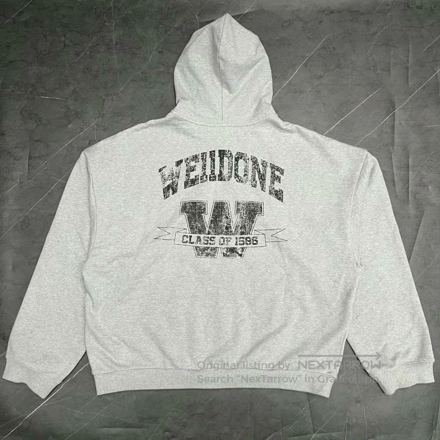 WE11DONE WE11DONE Zip-Up Hoodie in Gray XL. Size US XL / EU 56 / 4 - 1 Thumbnail