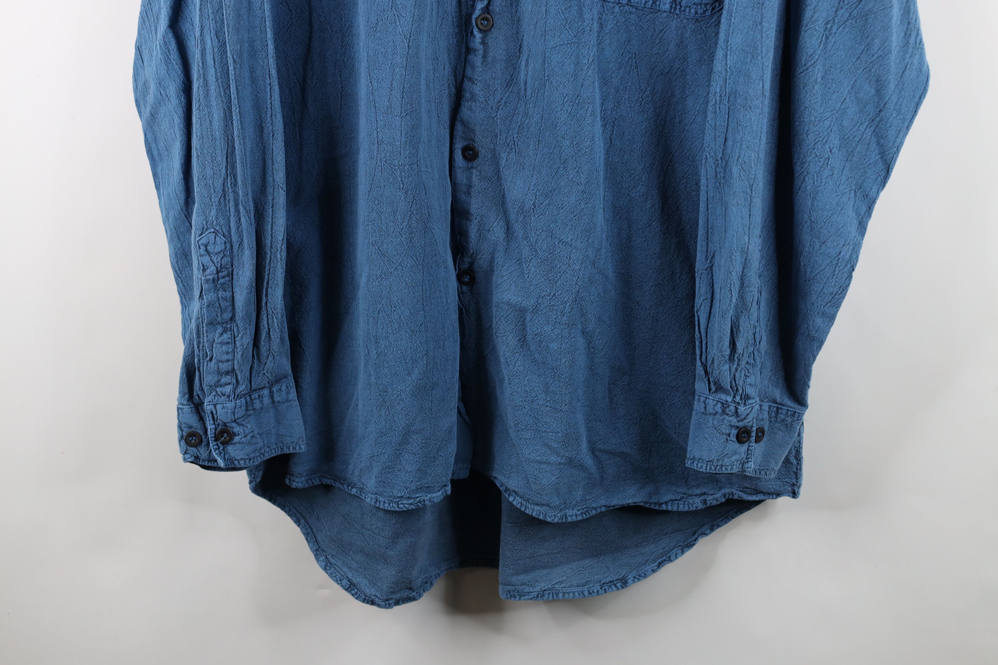 Vintage Vintage 90s Streetwear Wash Baggy Fit Collared Button Shirt Size US XL / EU 56 / 4 - 3 Thumbnail