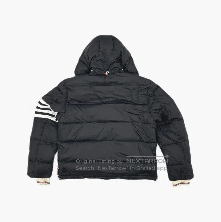 Thom Browne Thom Browne Black Nylon Flight Jacket for Men. Size US L / EU 52-54 / 3 - 3 Thumbnail
