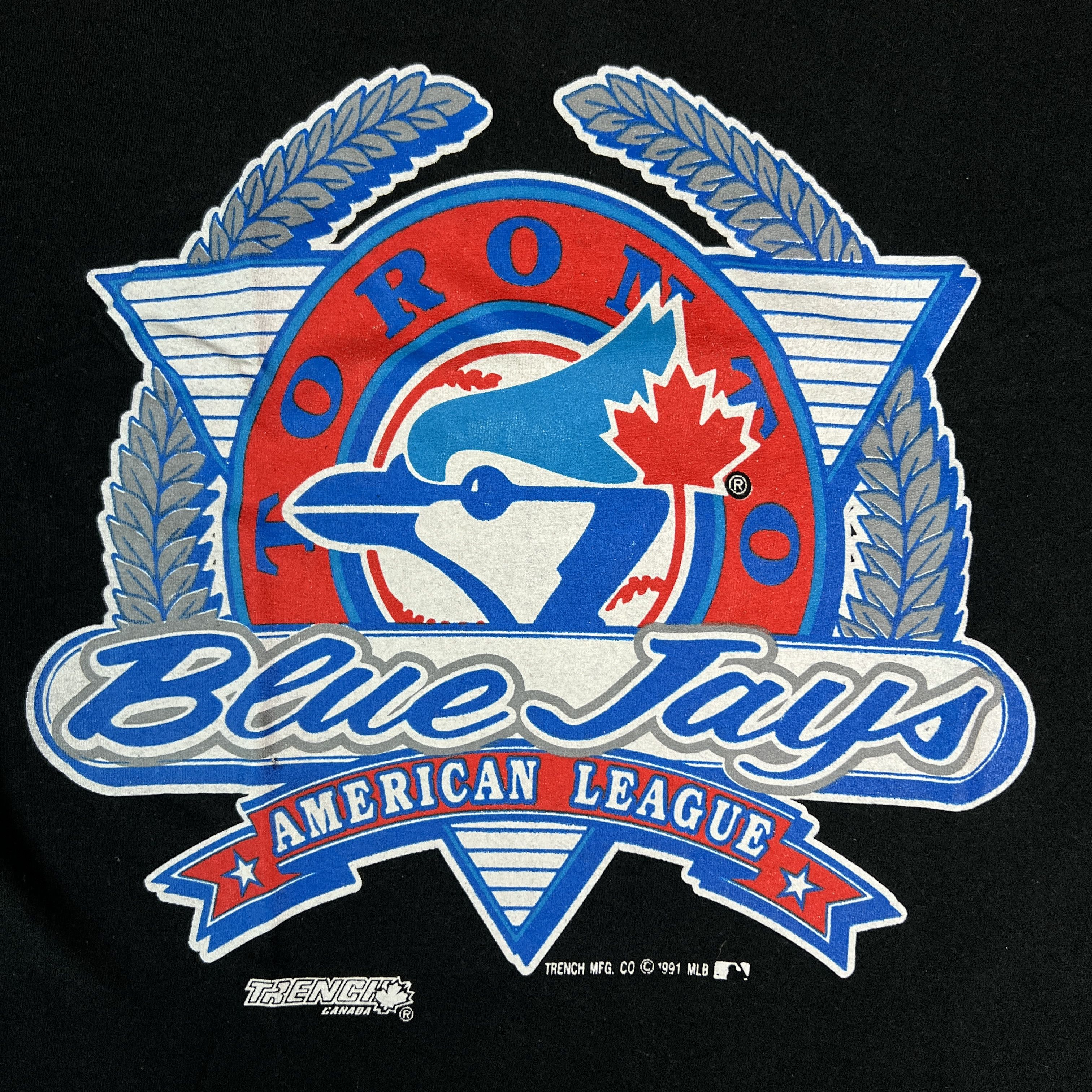 MLB Vintage 1991 Toronto Blue Jays Shirt American League MLB Tee Size US M / EU 48-50 / 2 - 3 Thumbnail