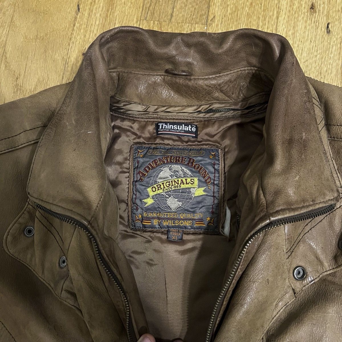 Adventure Bound Vintage 90s-early 00s Wilsons Leather "Adventure Bound" Size US XL / EU 56 / 4 - 3 Thumbnail