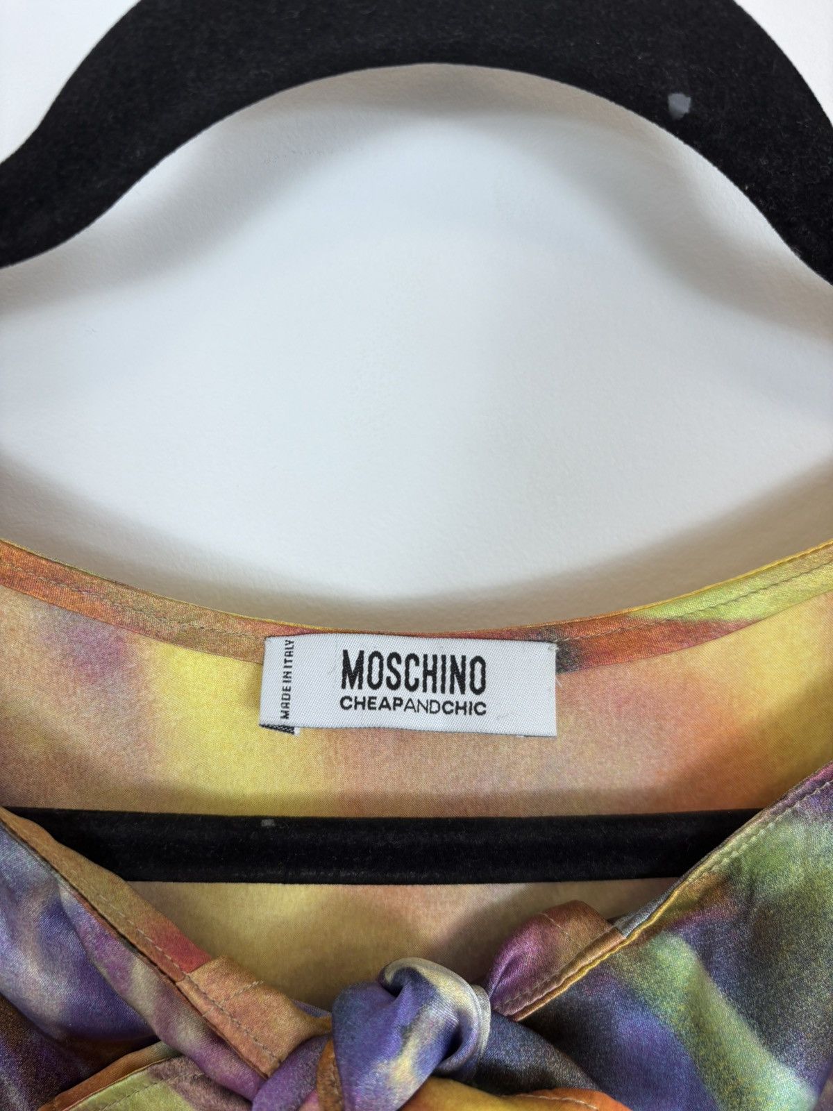 Moschino Moschino Cheap And Chic Women’s Floral Silk Blouse Shirt Size L / US 10 / IT 46 - 11 Thumbnail
