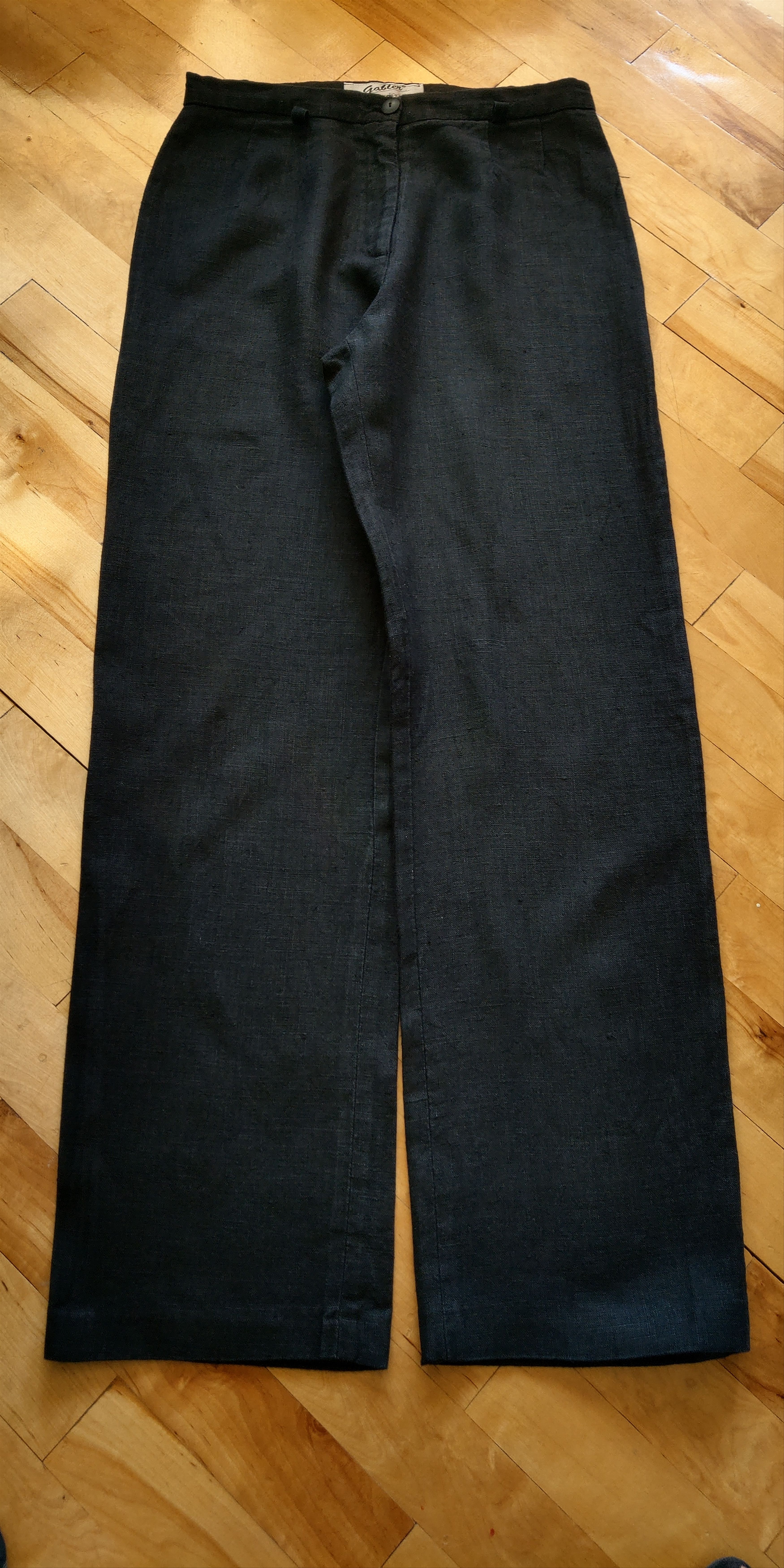 Vintage 100% Linen Vintage Pants High Waist Minimal y2k Wide Flared Size US 31 - 19 Thumbnail
