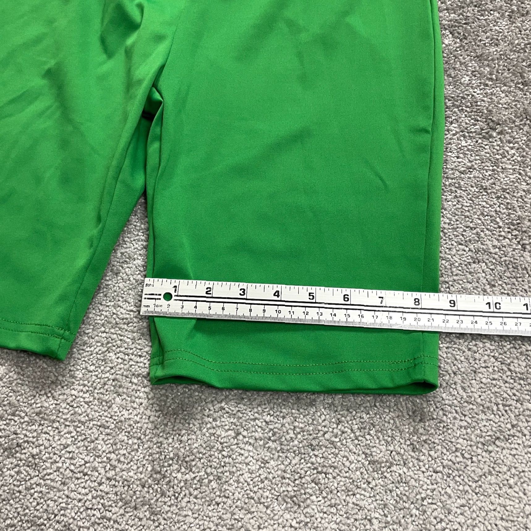 Vintage Unbranded Compression Active Shorts Womens M Green Yoga Gym Running 26x9.5 Size 32" / US 10 / IT 46 - 4 Thumbnail