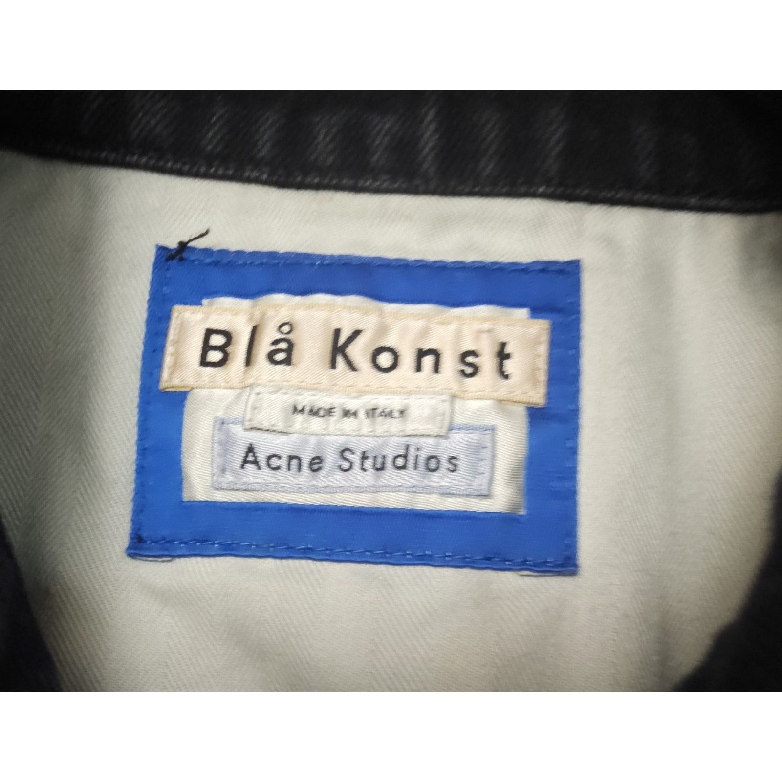 Acne Studios Acne Studios Bla Konst Denim Jacket In Pass Black 44 Size US S / EU 44-46 / 1 - 5 Thumbnail