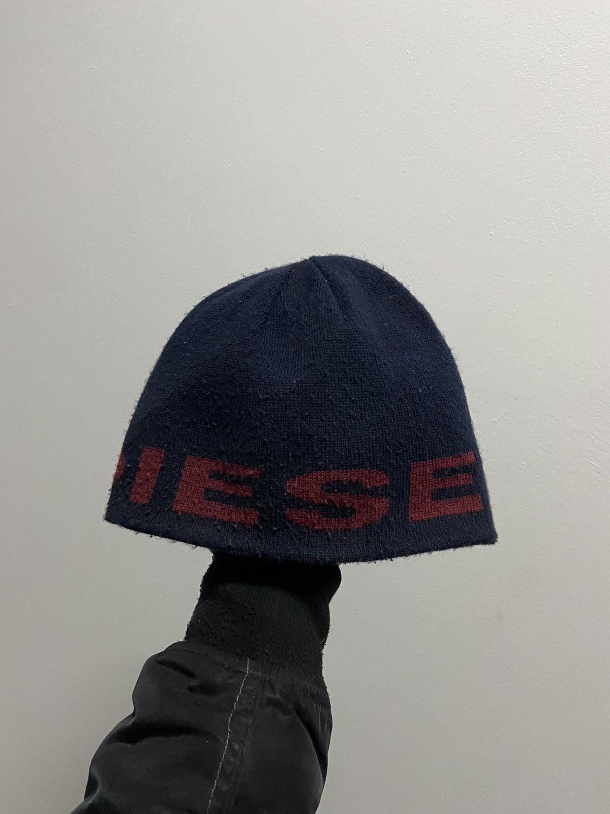 Diesel × Vintage Diesel Hat Vintage big Logo beanie reversible Y2K Size ONE SIZE - 2 Thumbnail