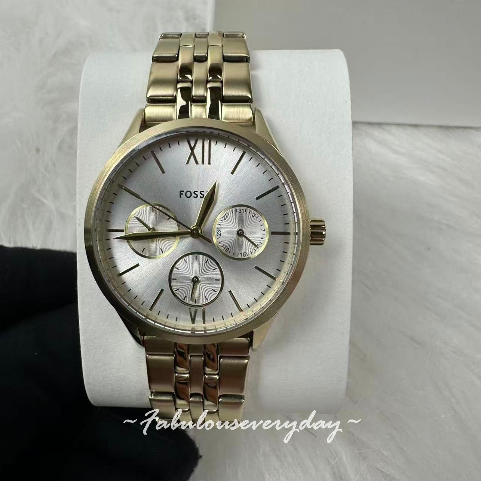 Fossil FOSSIL Fenmore Multifunction Gold-Tone Stainless Steel Watch Size ONE SIZE - 4 Thumbnail