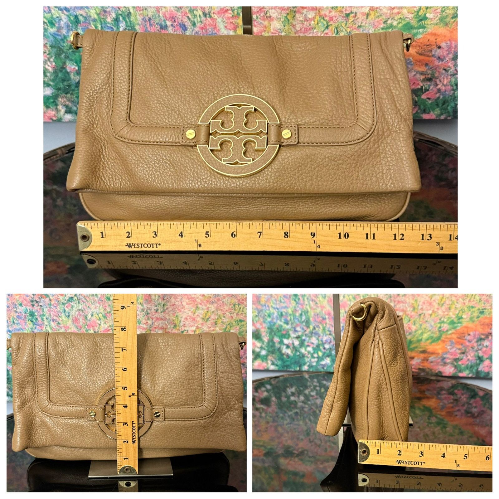 Tory Burch EUC Tory Burch Amanda Foldover Crossbody Shoulder Bag Clutch Size ONE SIZE - 11 Thumbnail