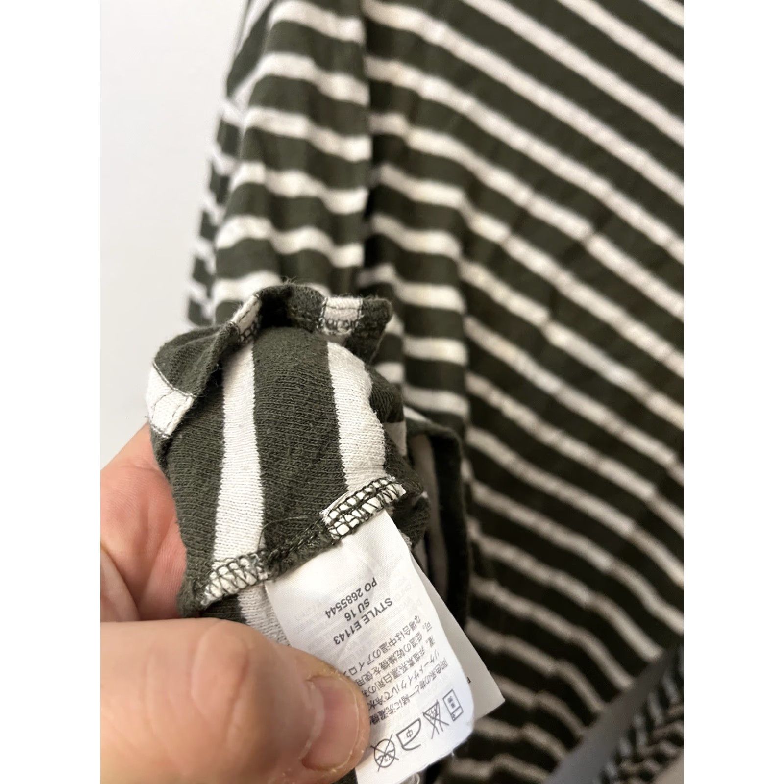 J.Crew J.CREW Multicolor Striped Long Sleeve T-Shirt Women's Medium Cotton Scoop Neck Size M / US 6-8 / IT 42-44 - 4 Thumbnail