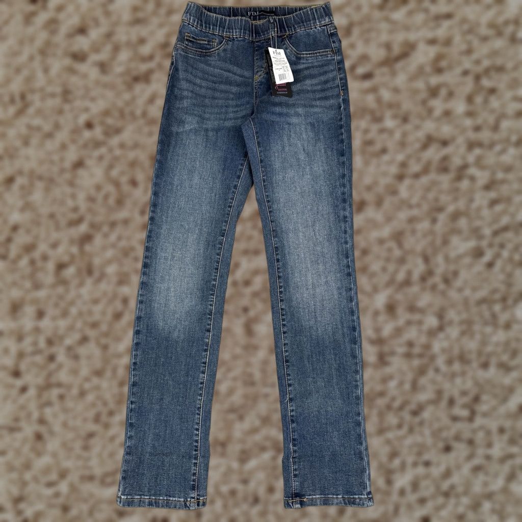 Denime FDJ French Dressing Jeans Womens 2 Blue Elastic Waist Slim Stretch Denim Pull On Size 26" / US 2 / IT 38 - 1 Thumbnail