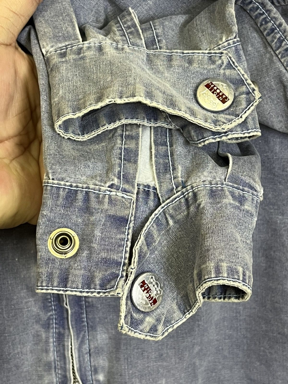 Nigel Cabourn Vintage 90s NIGEL CABOURN riri zipper distressed jacket Size US L / EU 52-54 / 3 - 12 Thumbnail