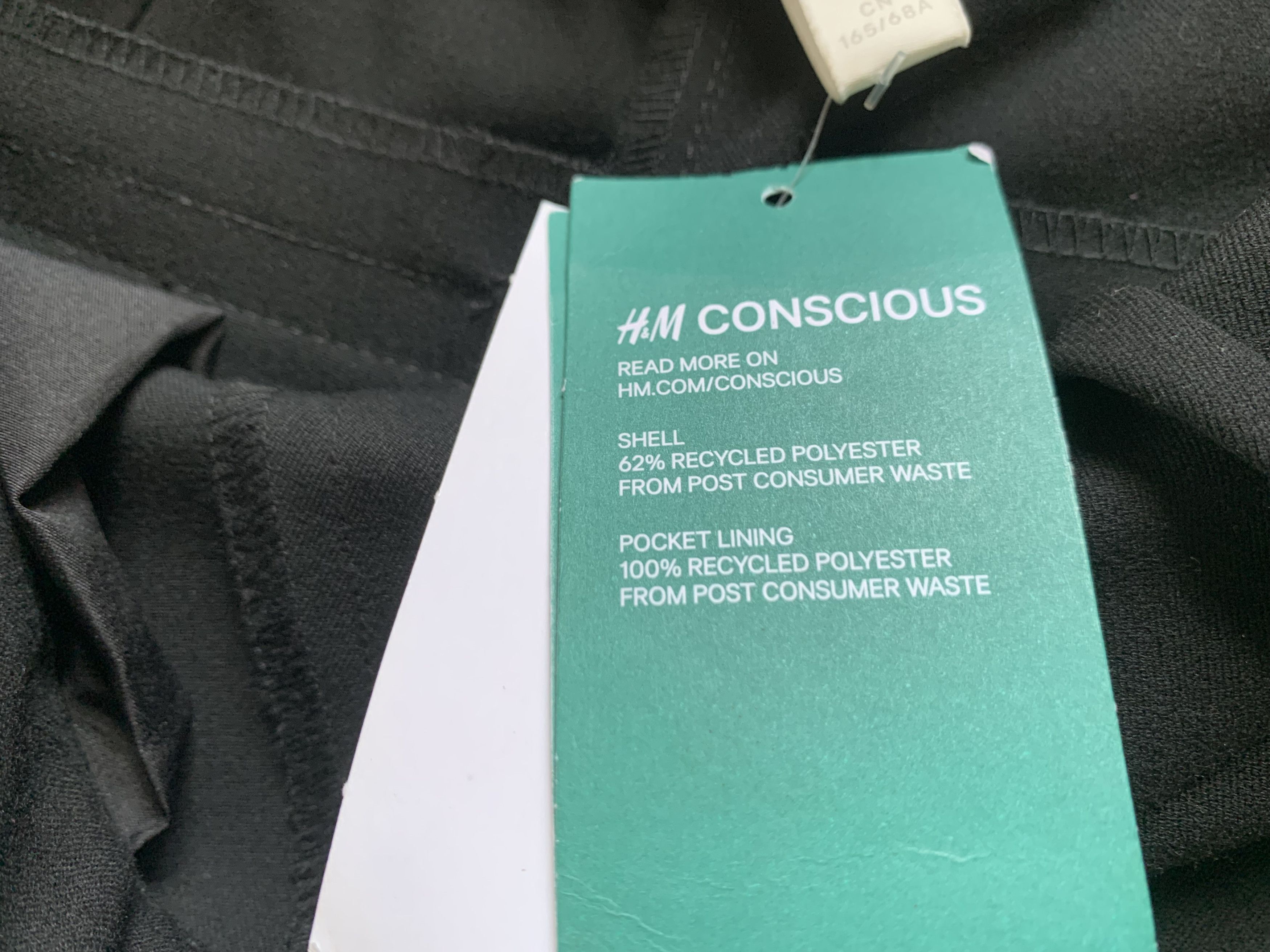 H&M H&M Regular Waist Slacks Black Leggins Pants Size 26" / US 2 / IT 38 - 7 Thumbnail