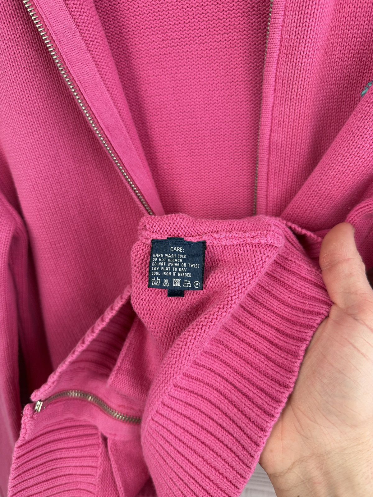 Polo Ralph Lauren 90s Polo Ralph Lauren Sport Vintage Knit Zip Sweater Size L / US 10 / IT 46 - 9 Thumbnail