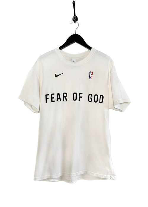 Nike Nike X Fear Of God NBA Warm Up Ivory Logo T-shirt | Grailed
