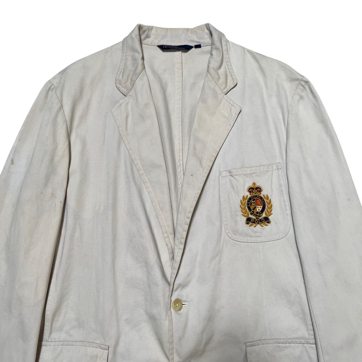 Polo Ralph Lauren Vintage Polo Ralph Lauren Khaki Blazer Jacket Size US L / EU 52-54 / 3 - 3 Thumbnail