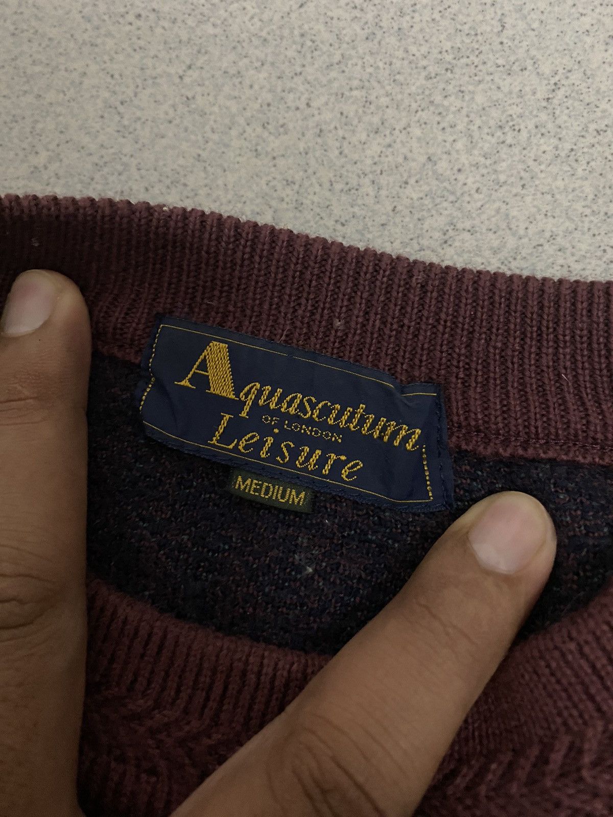 Aquascutum × Japanese Brand × Vintage Vintage Aquascutum Leisure Knitted Sweatshirt Size US M / EU 48-50 / 2 - 4 Thumbnail