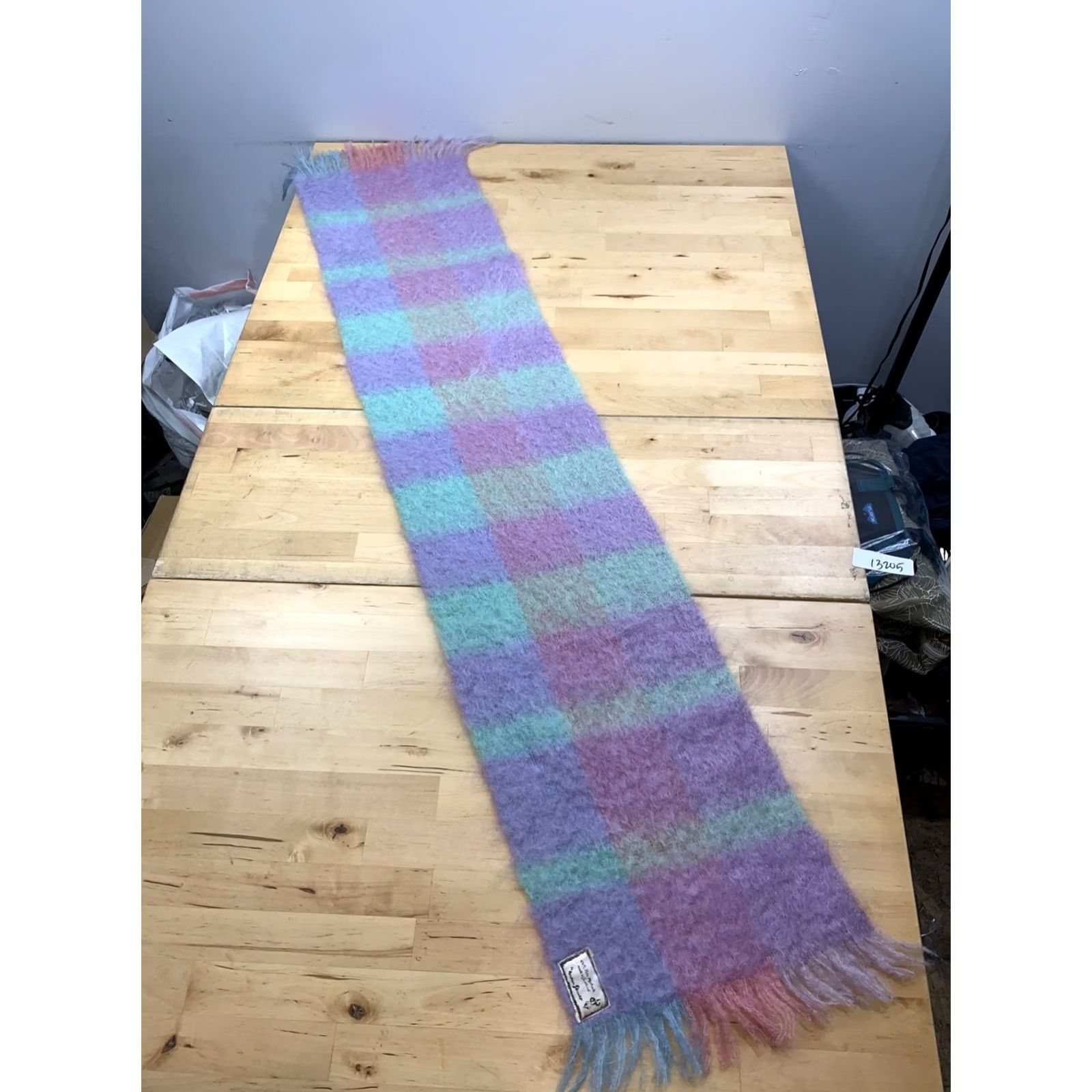 Vintage VINTAGE Andrew Stewart Mohair Scarf Purple Lilac Made in Scotland 13205 Size ONE SIZE - 4 Thumbnail