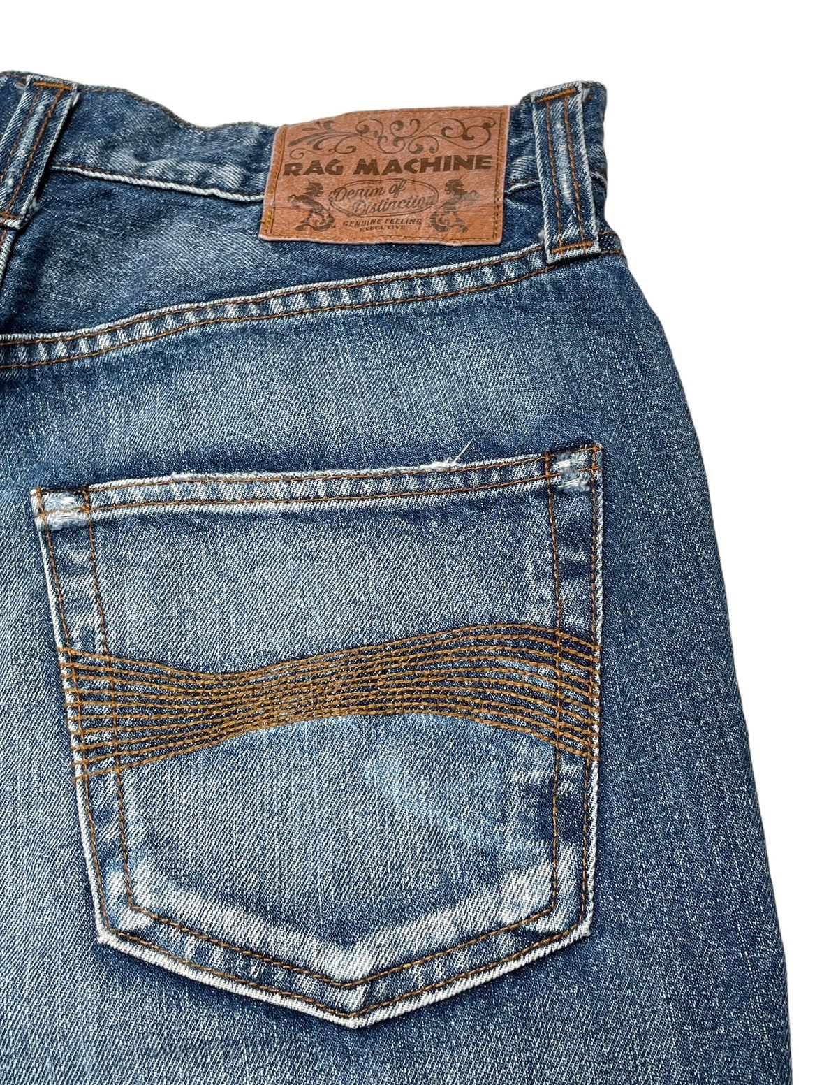 Japanese Brand × Vintage Vintage Japanese Brand Rag Machine Distressed Jeans 1990s Size US 31 - 10 Thumbnail