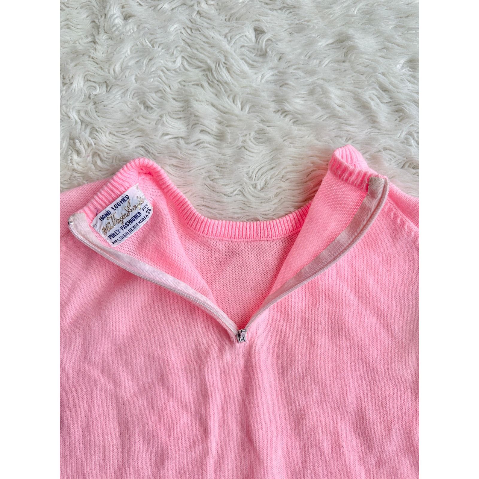Vintage Vintage 70's Pink Acrylic Sleeveless Sweater Size S / US 4 / IT 40 - 6 Thumbnail