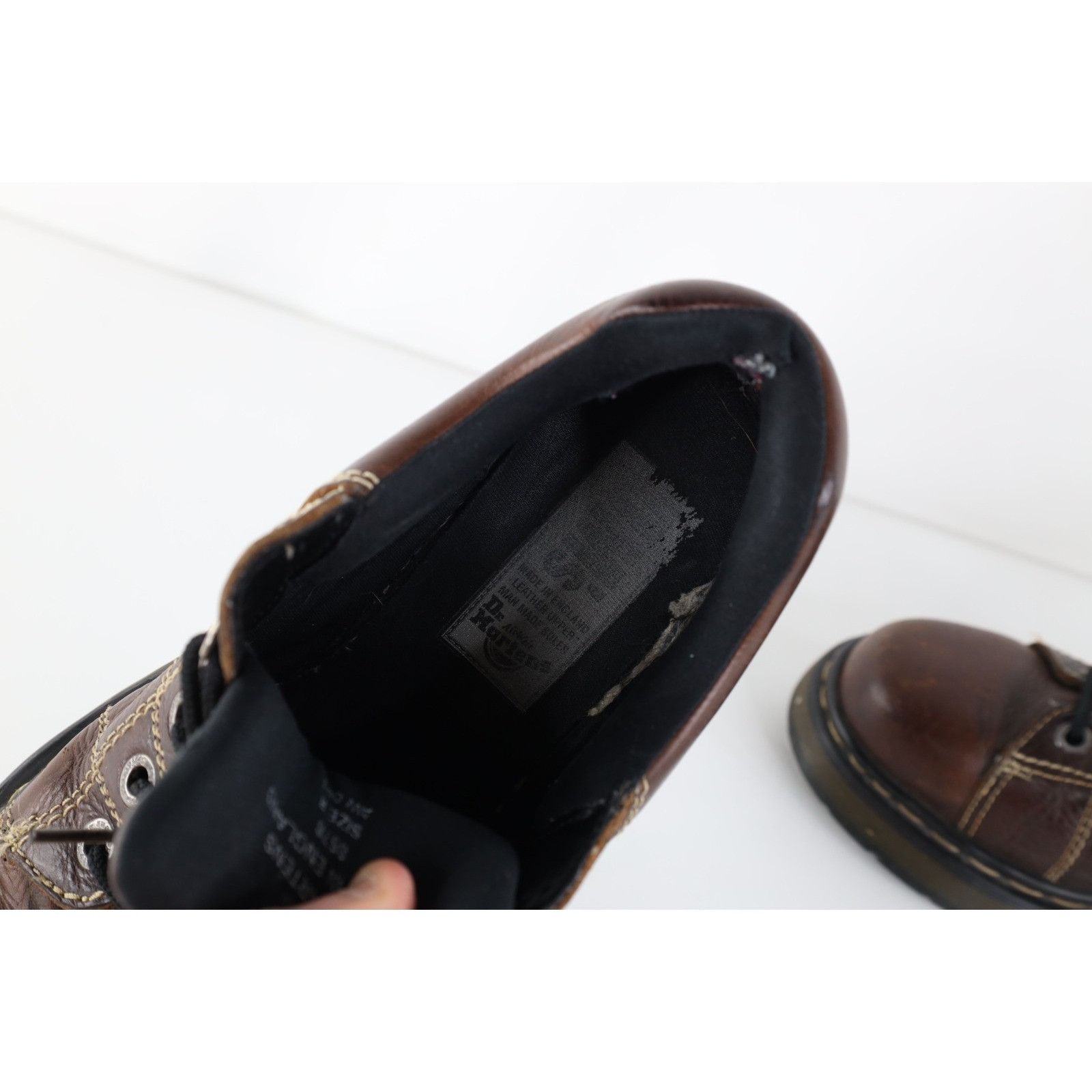 Dr. Martens Vintage 90s Dr Martens Doc Chunky Leather Platform Boots Size US 9 / EU 42 - 10 Thumbnail