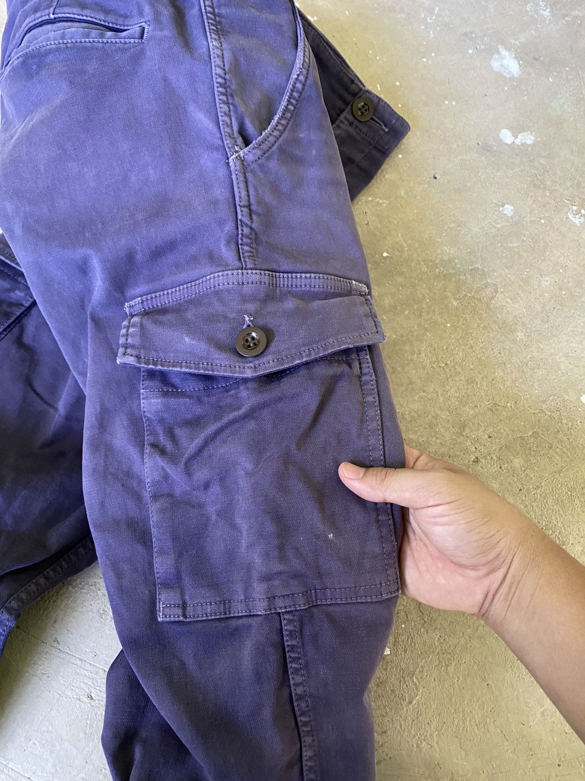 Johnbull Johnbull Faded Purple Cargo Pants Made in Japan Size US 32 / EU 48 - 12 Thumbnail