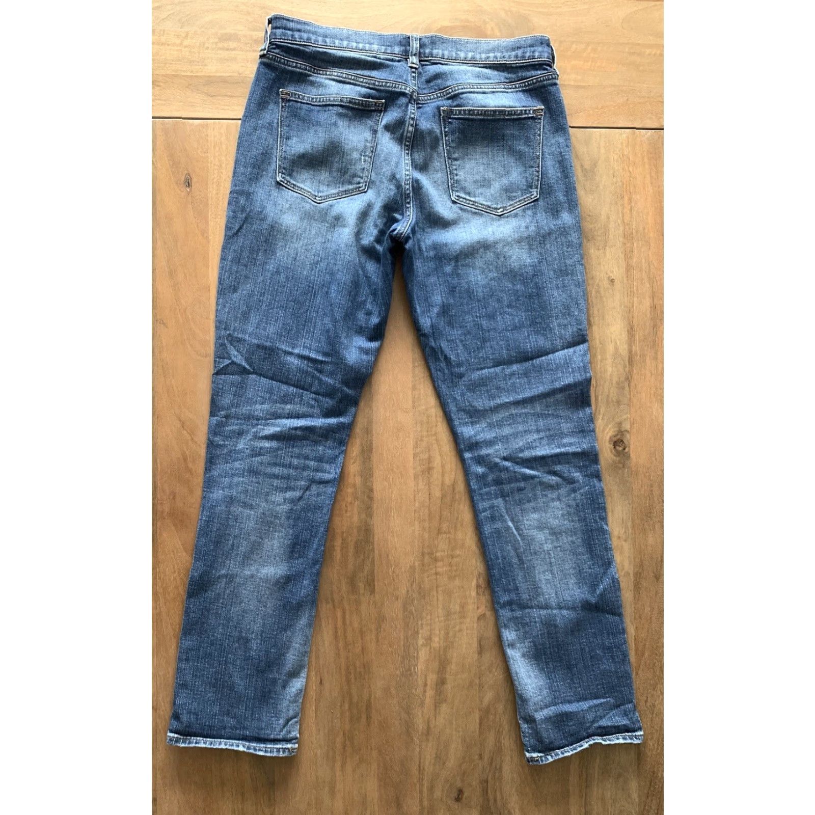 J.Crew J. Crew Jeans Slim Straight Womens 28 Regular 32x29 Medium Wash Denim Pocket Zipper Button Rise Mid 8.5-10.5in Vintage No Size 28" / US 6 / IT 42 - 2 Thumbnail