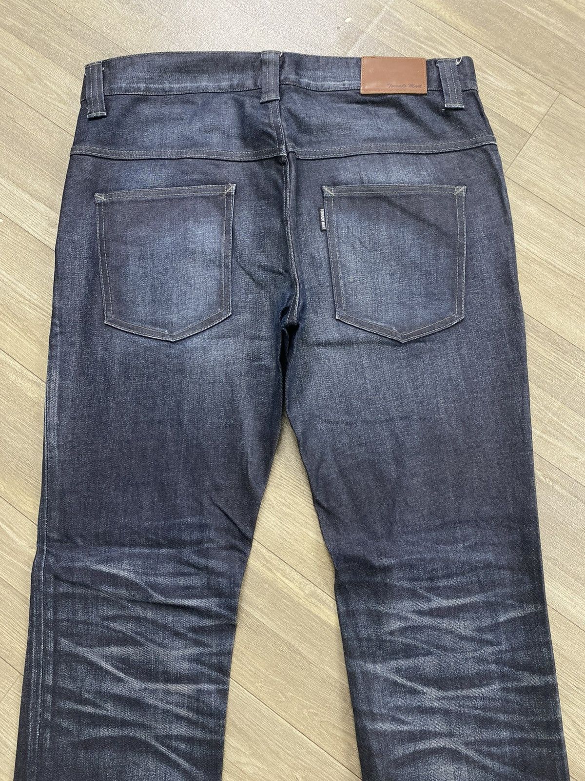 Tornado Mart 2000s Tornado Mart Waxed Clawmark Distressed Flared Jeans Size US 34 / EU 50 - 21 Thumbnail