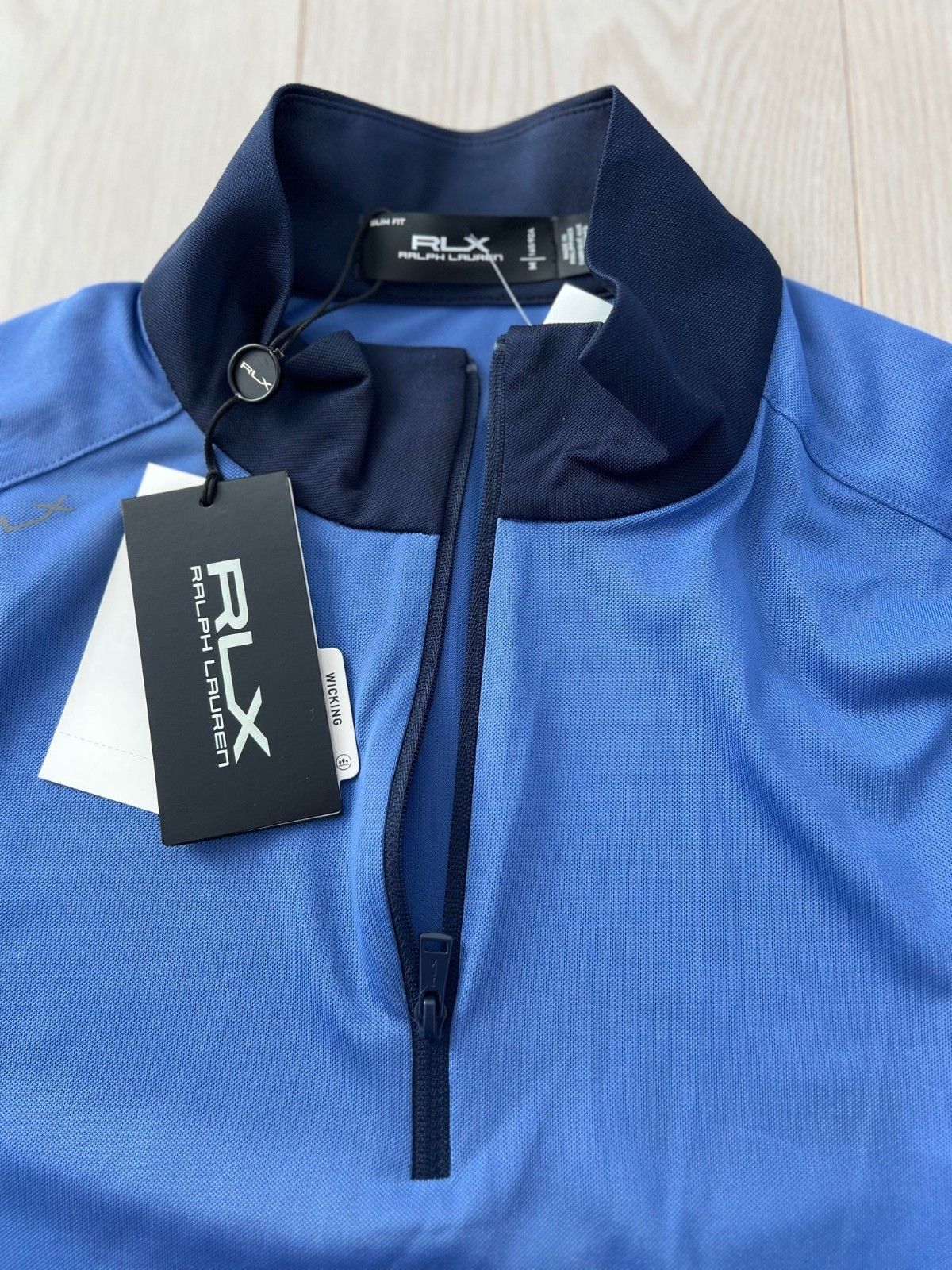 Polo Ralph Lauren Ralph Lauren RLX Air Tech Pique 1/4 ZIP Golf Top Blue ( M ) Size M / US 6-8 / IT 42-44 - 5 Thumbnail