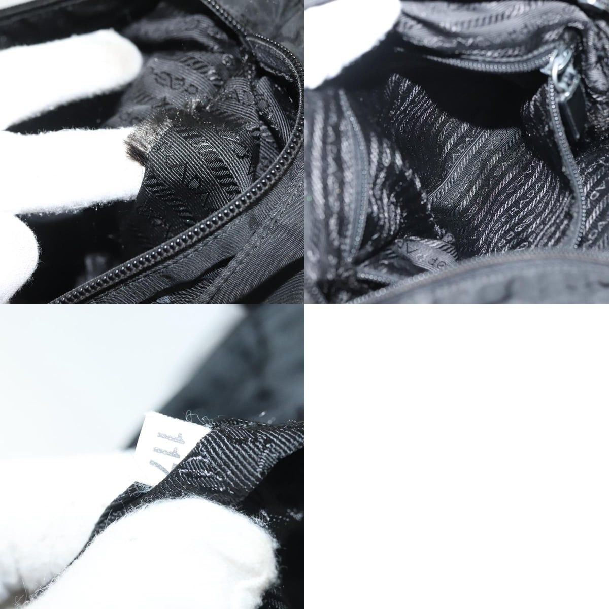Prada PRADA Shoulder Bag Nylon Black Silver Size ONE SIZE - 13 Thumbnail