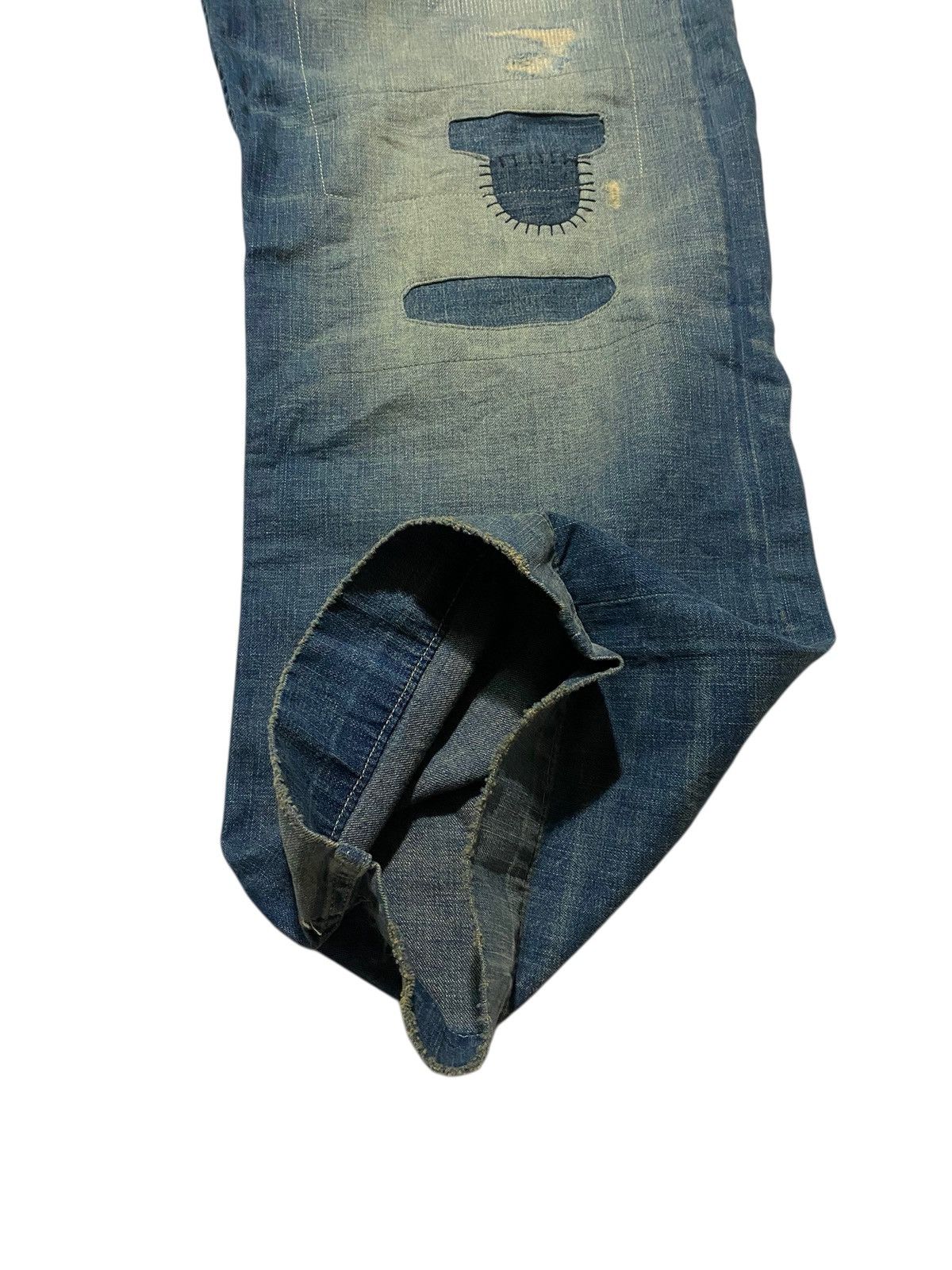 RRL Ralph Lauren Polo Ralph Lauren Patchwork Denim Pants Size US 39 - 7 Thumbnail